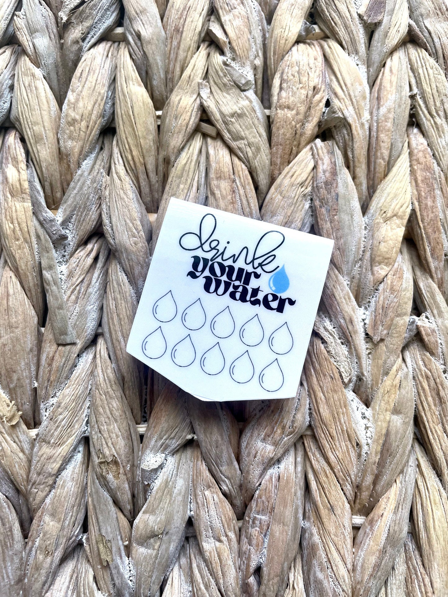 Drink Your Water Habit Hydration Tracker Magnetic Bookmark