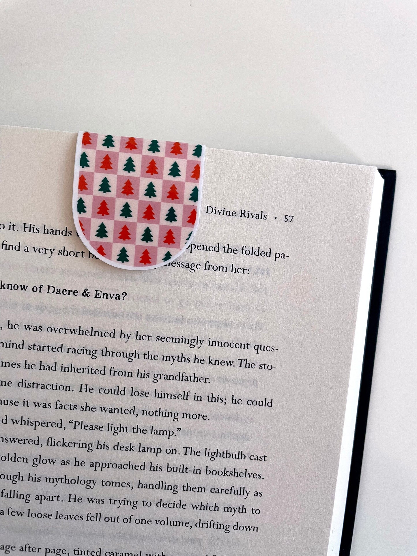 Christmas Tree Pattern Magnetic Bookmark