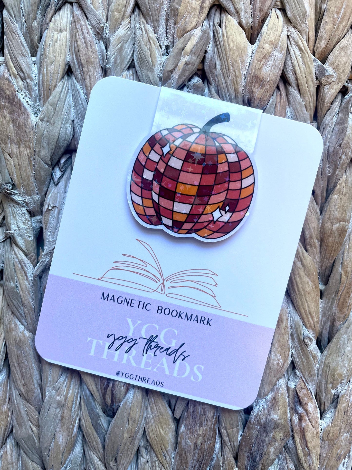 Disco Pumpkin Magnetic Bookmark