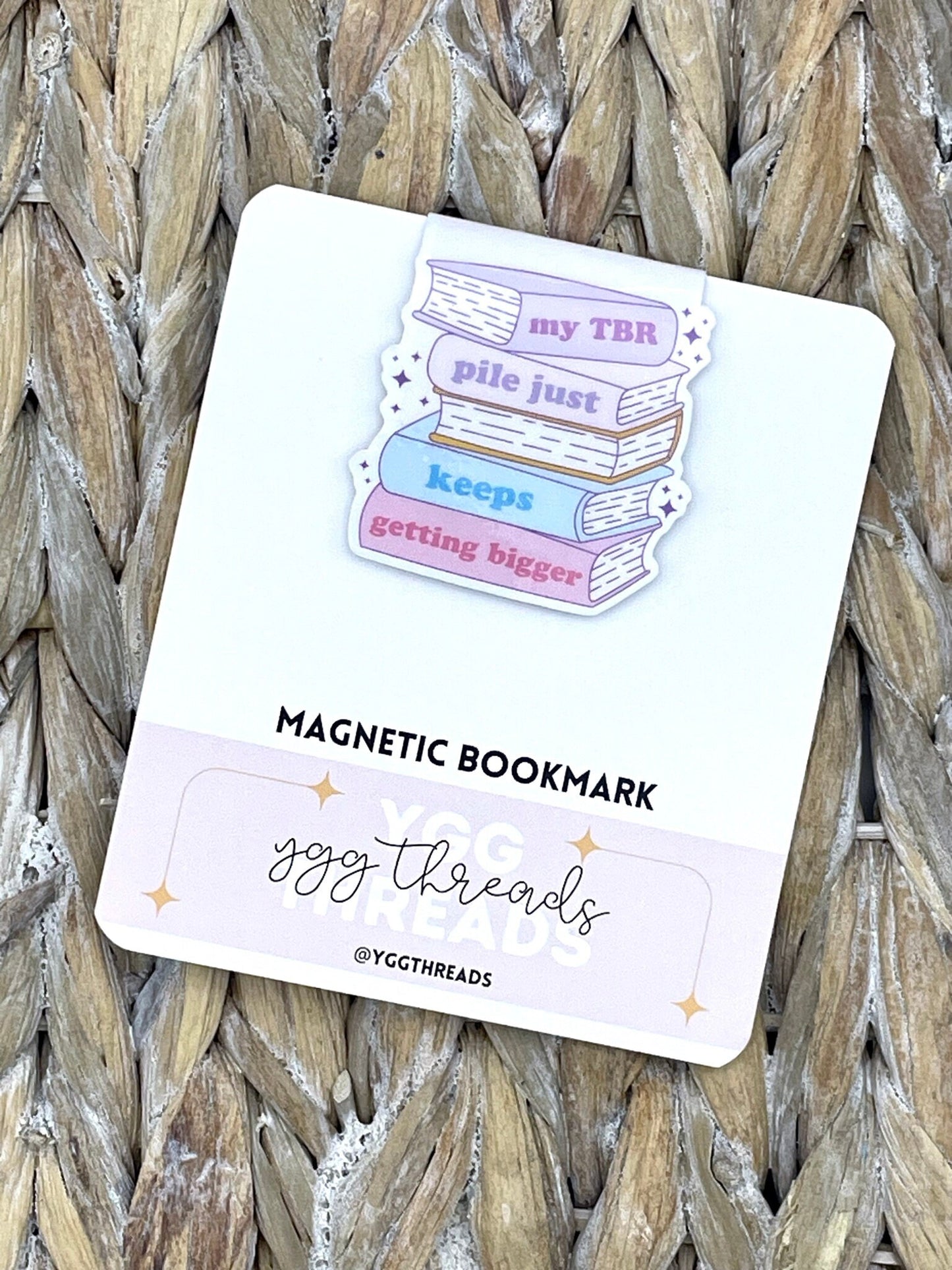 My TBR Pile Just Keeps Getting Bigger Magnetic Bookmark