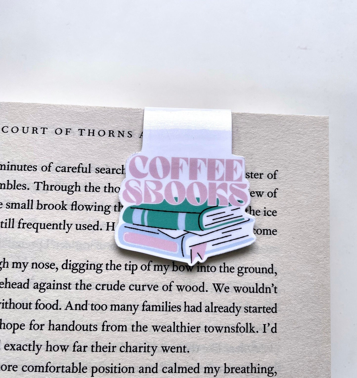 Coffee & Books Magnetic Bookmark