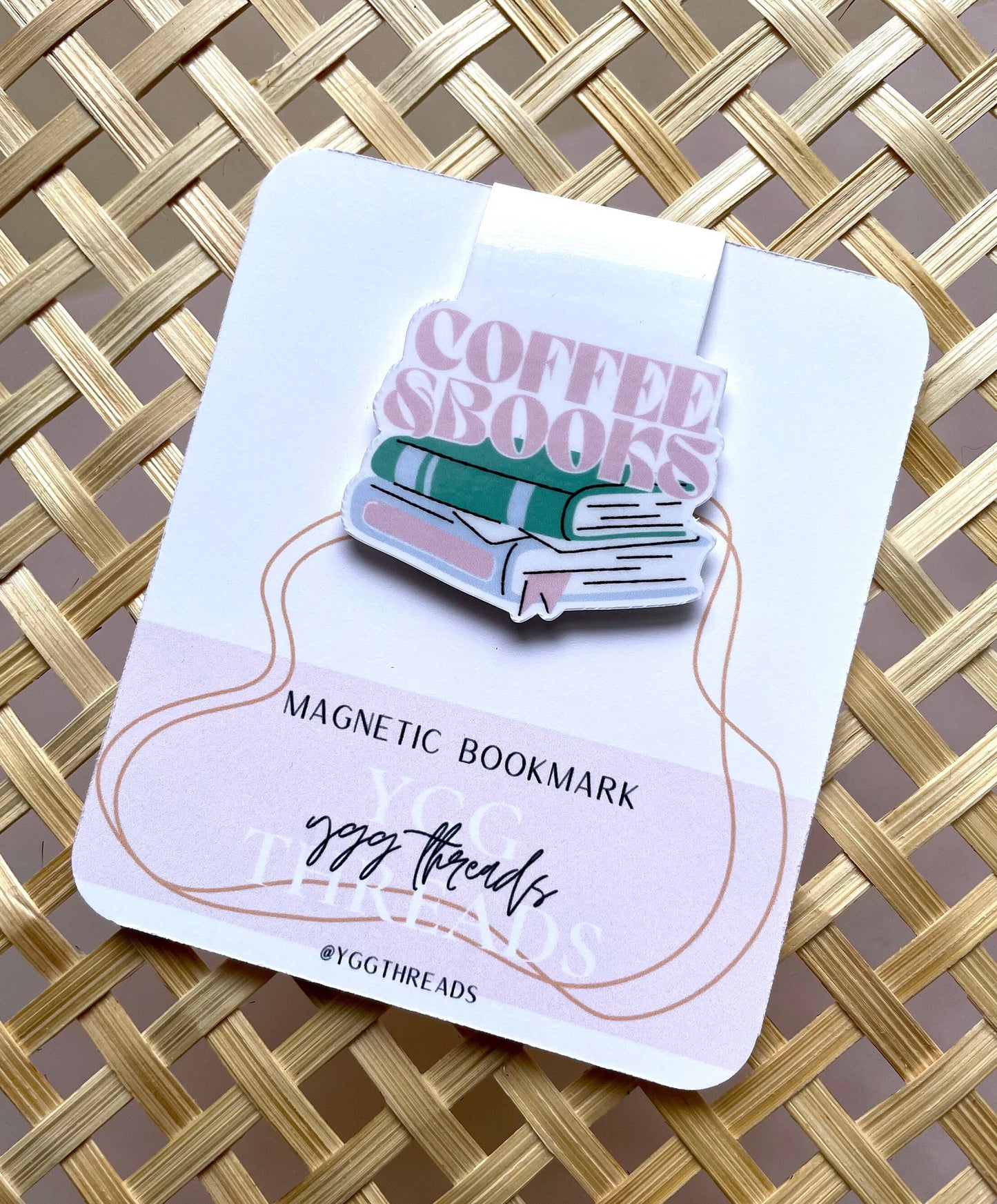 Coffee & Books Magnetic Bookmark