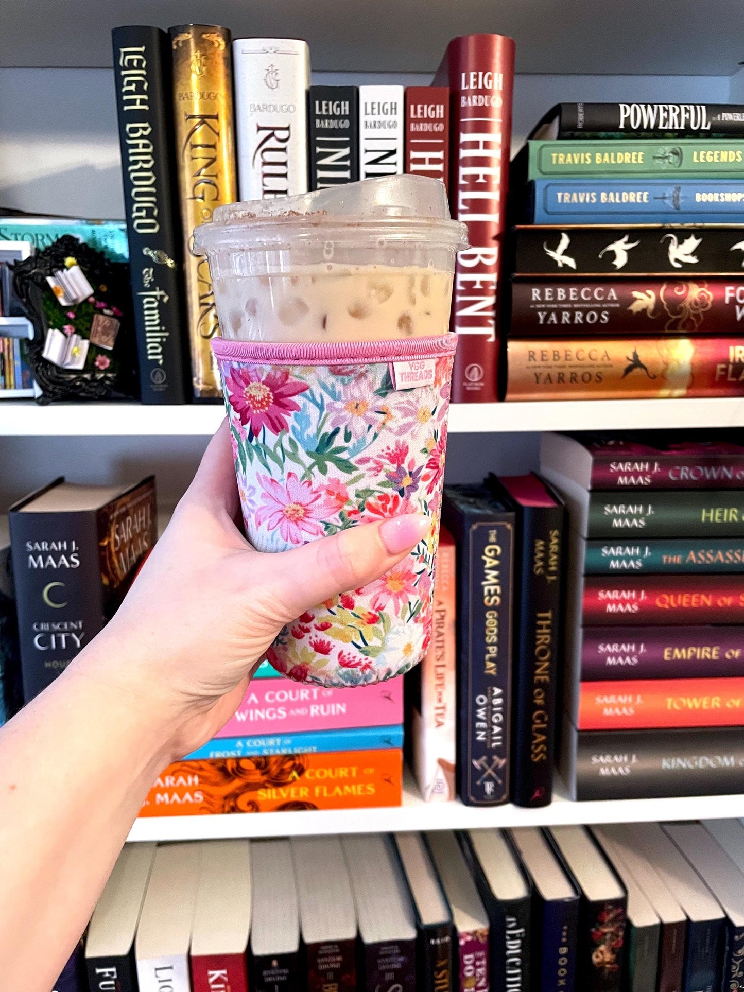 Pink Floral Drink Sleeve