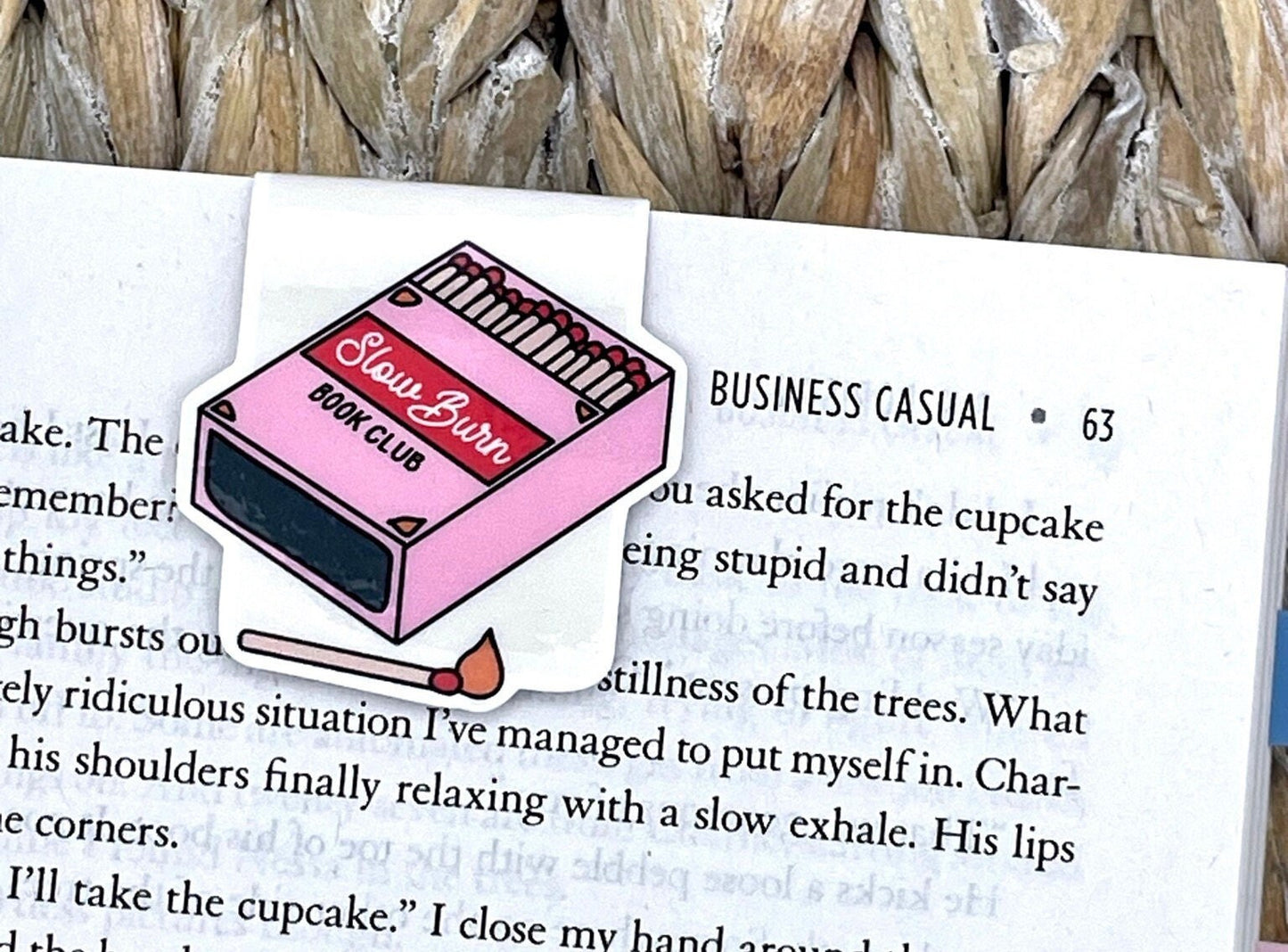 Slow Burn Matchbox Magnetic Bookmark