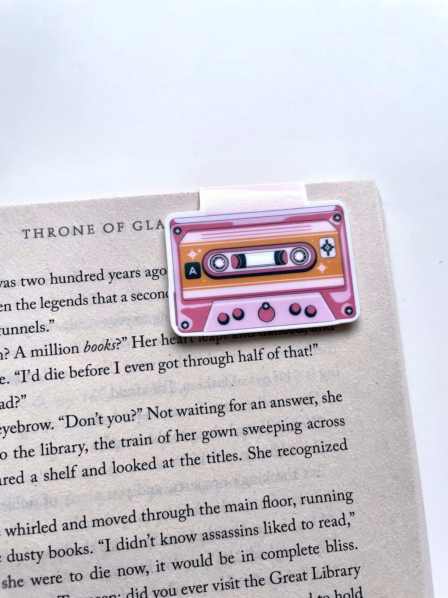 Retro Cassette Mixtape Magnetic Bookmark