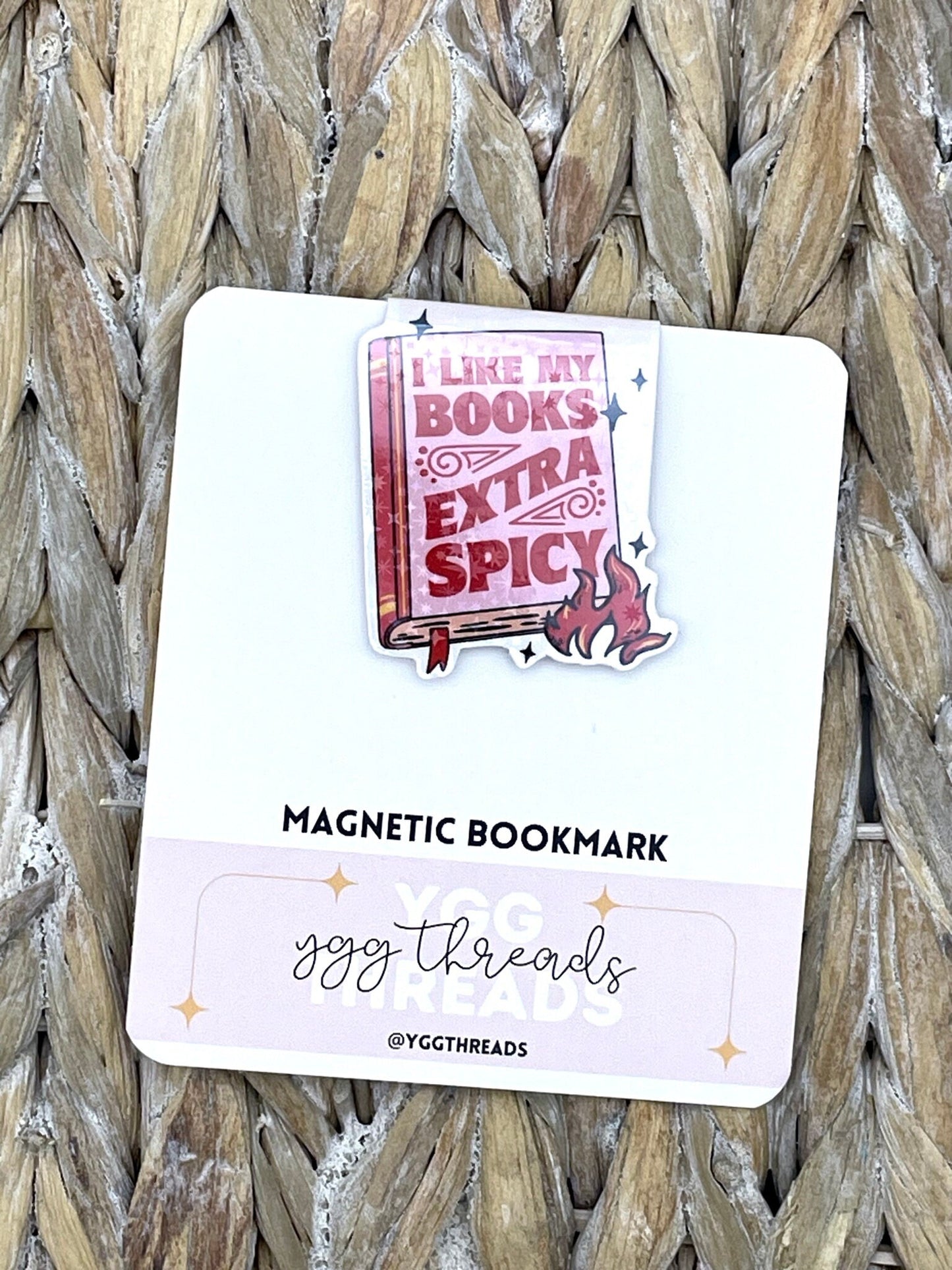I Like My Books Extra Spicy Magnetic Bookmark