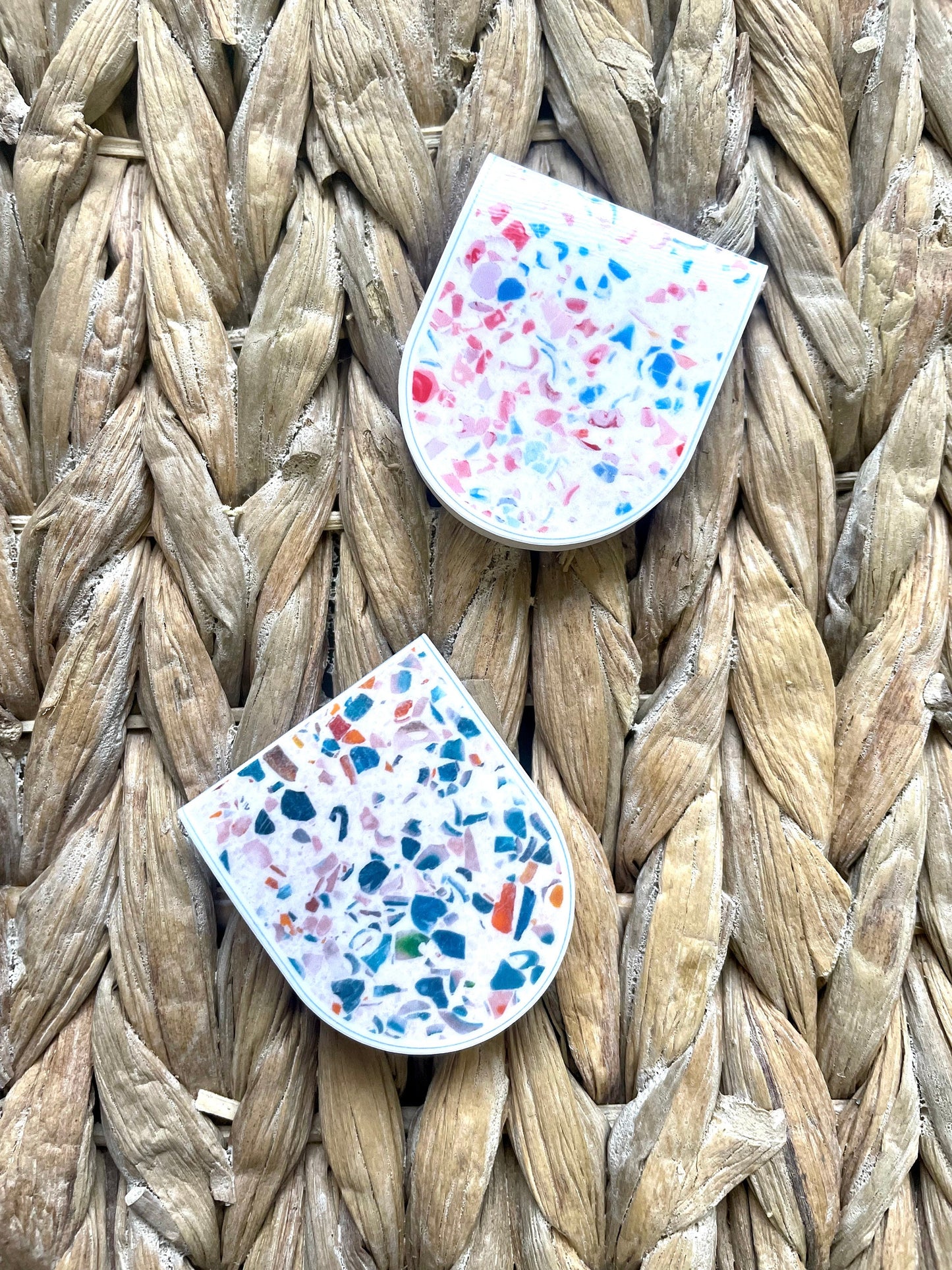 Cotton Candy Terrazzo Magnetic Bookmark