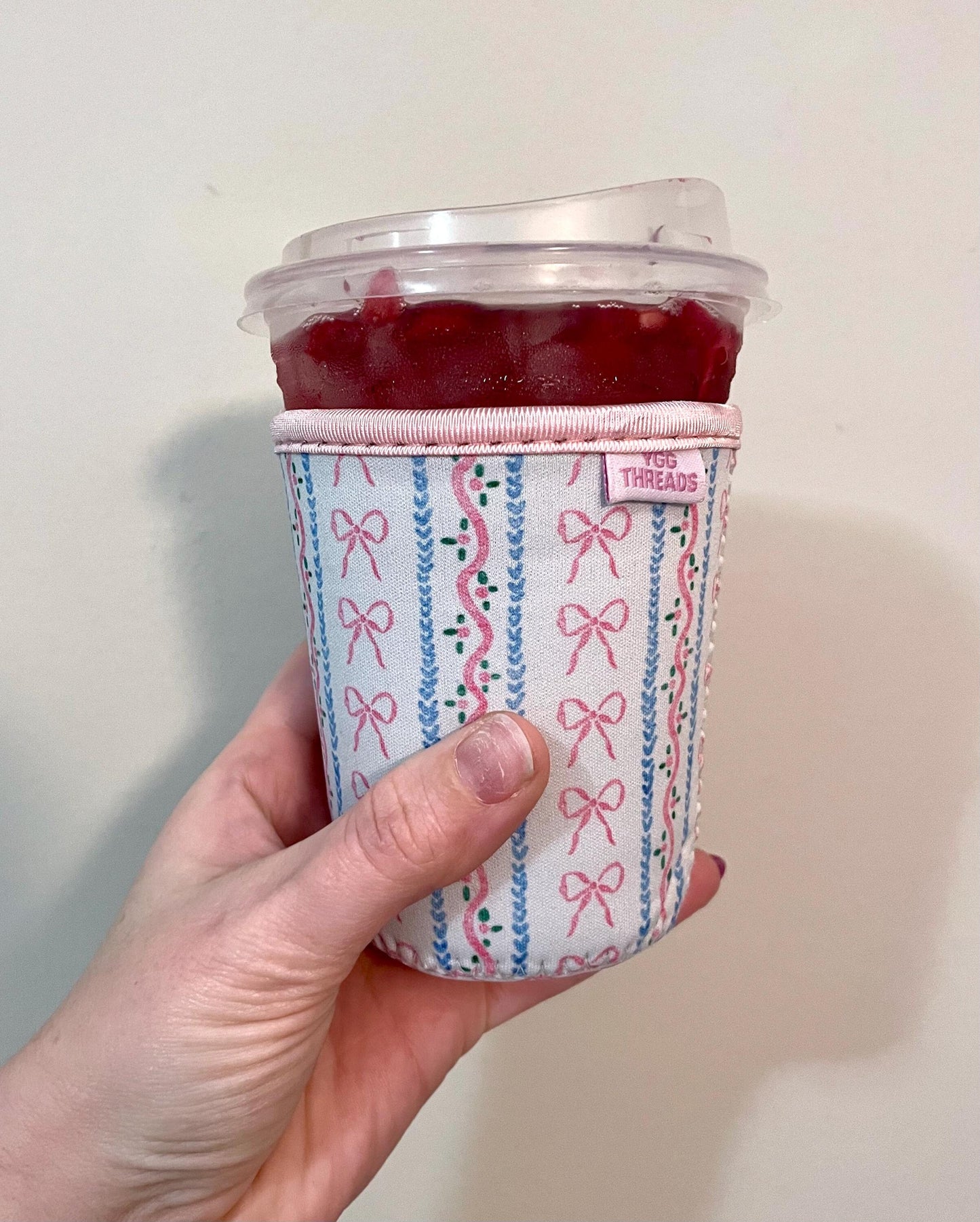 Bow Stripes Drink Sleeve