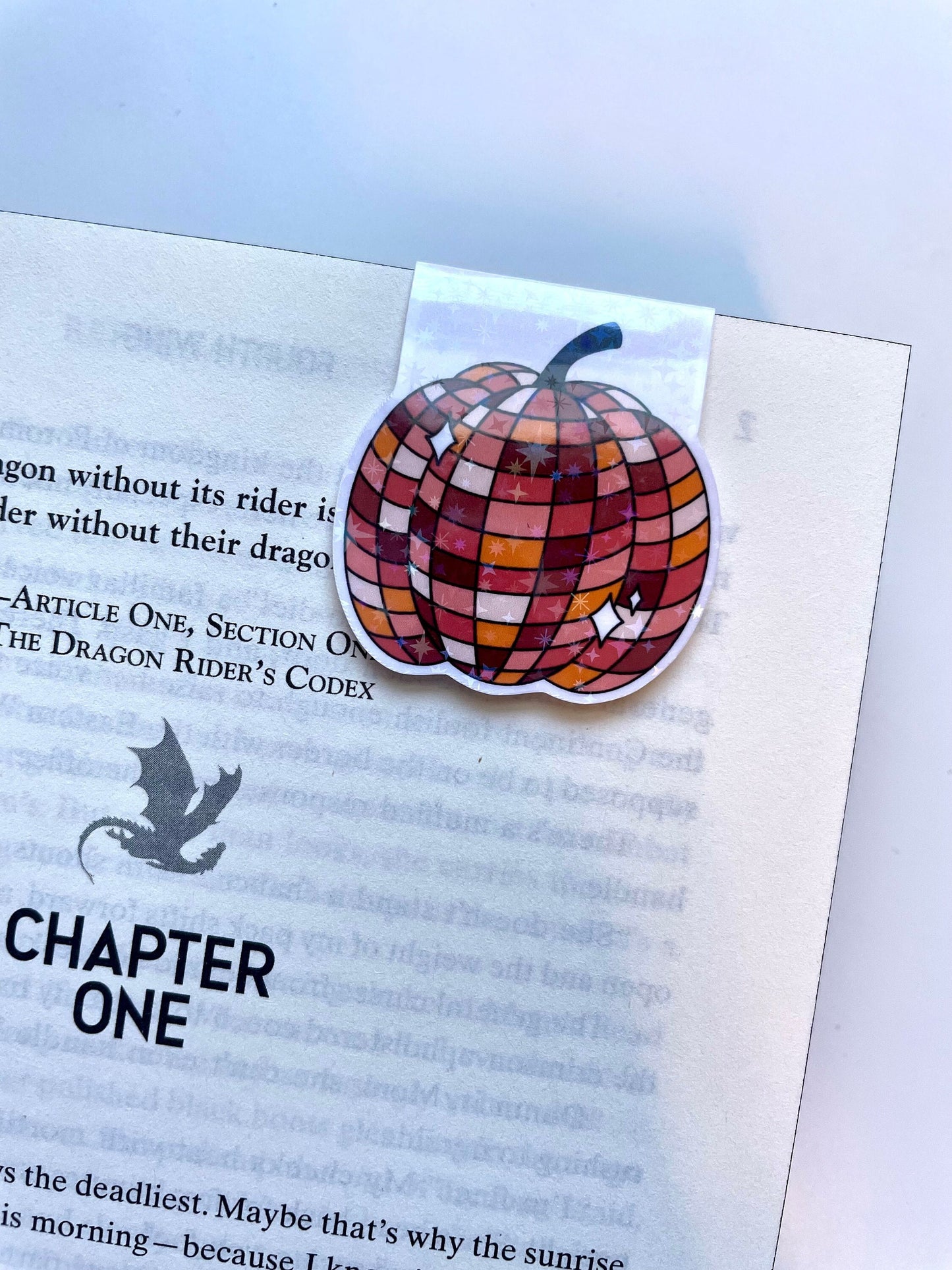 Disco Pumpkin Magnetic Bookmark