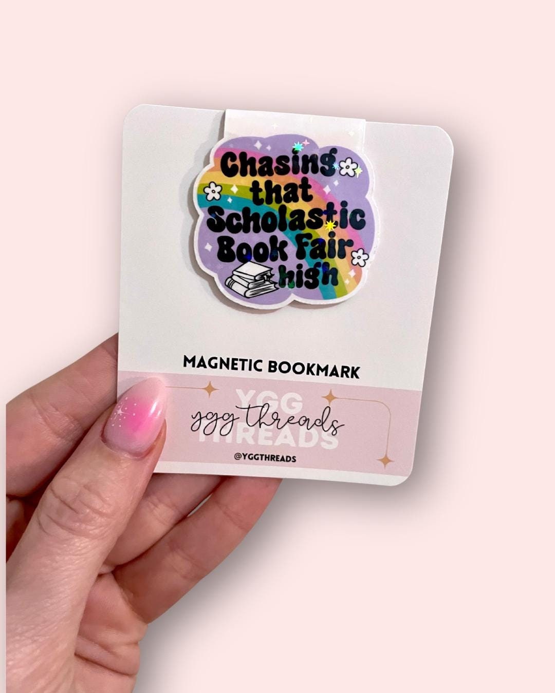 Chasing That Scholastic Book Fair High Magnetic Bookmark