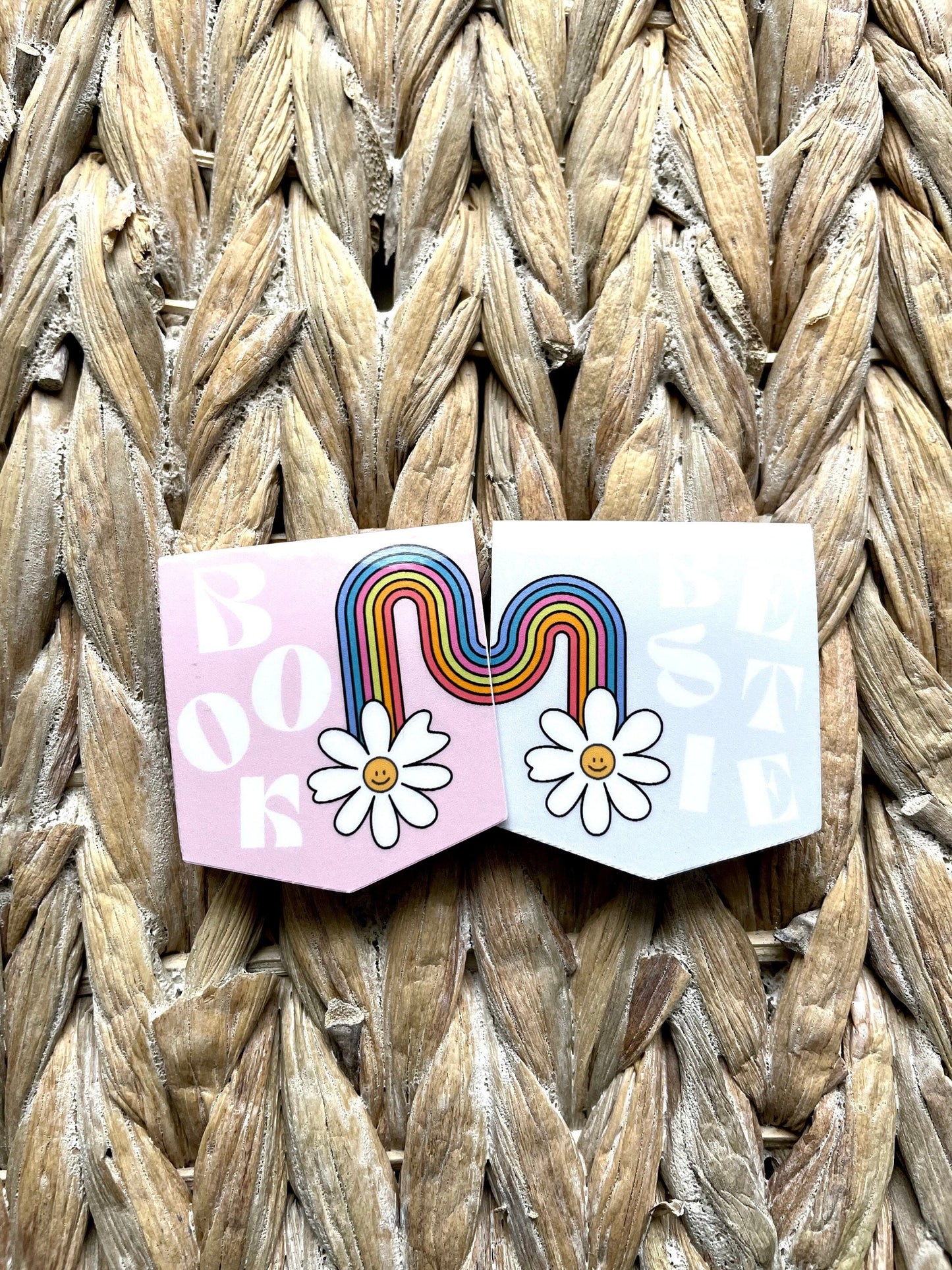 Book Bestie Rainbow Daisy Magnetic Bookmark Set