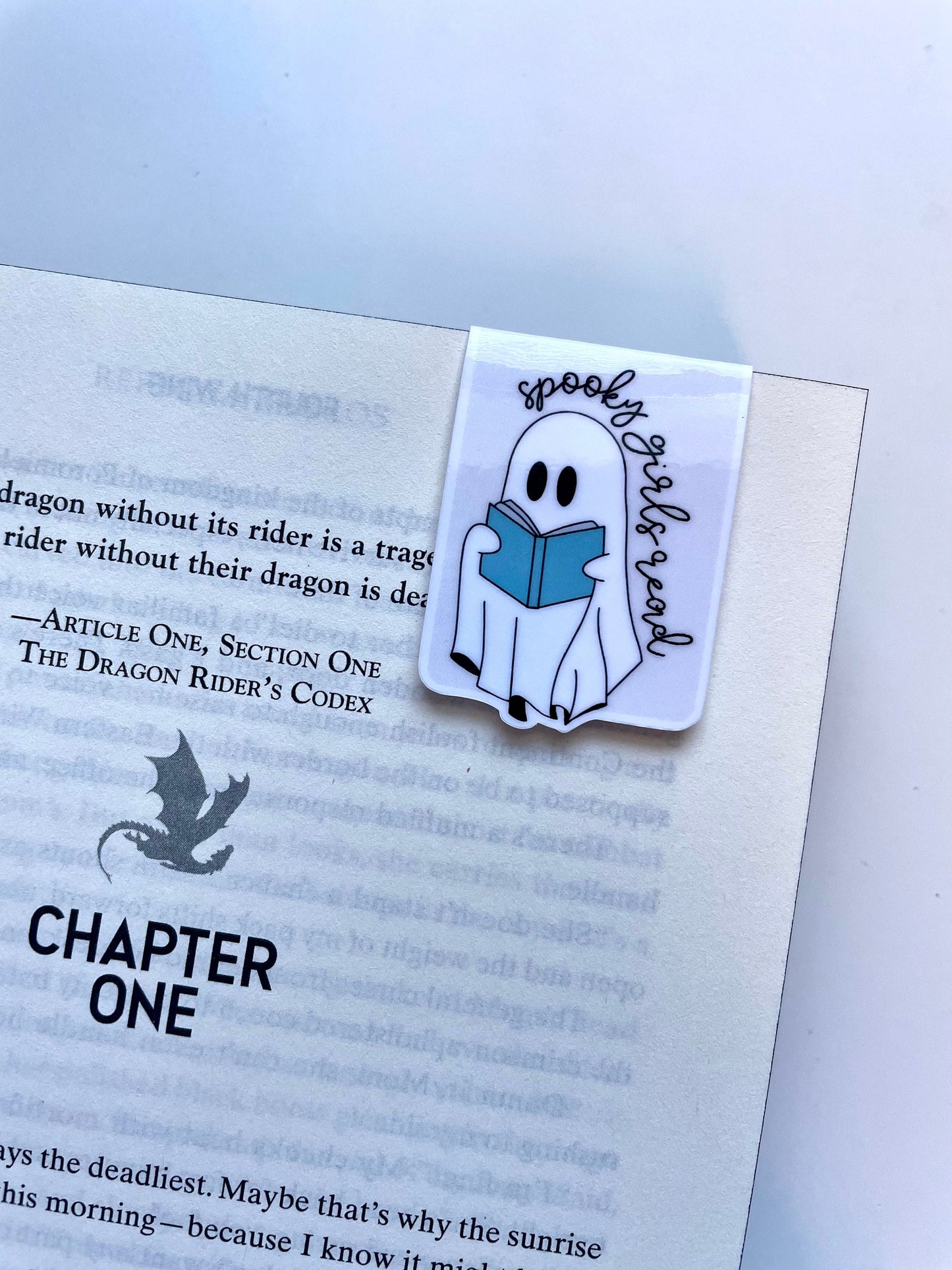 Spooky Girls Read Ghostie Magnetic Bookmark