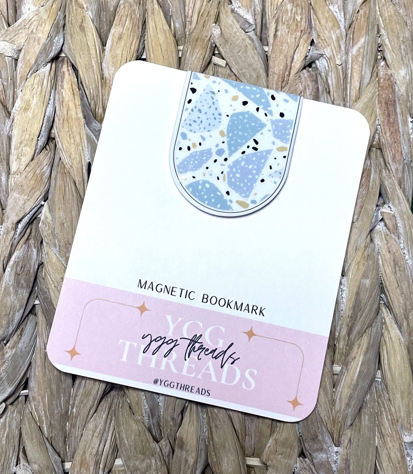 Mint Terrazzo Magnetic Bookmark