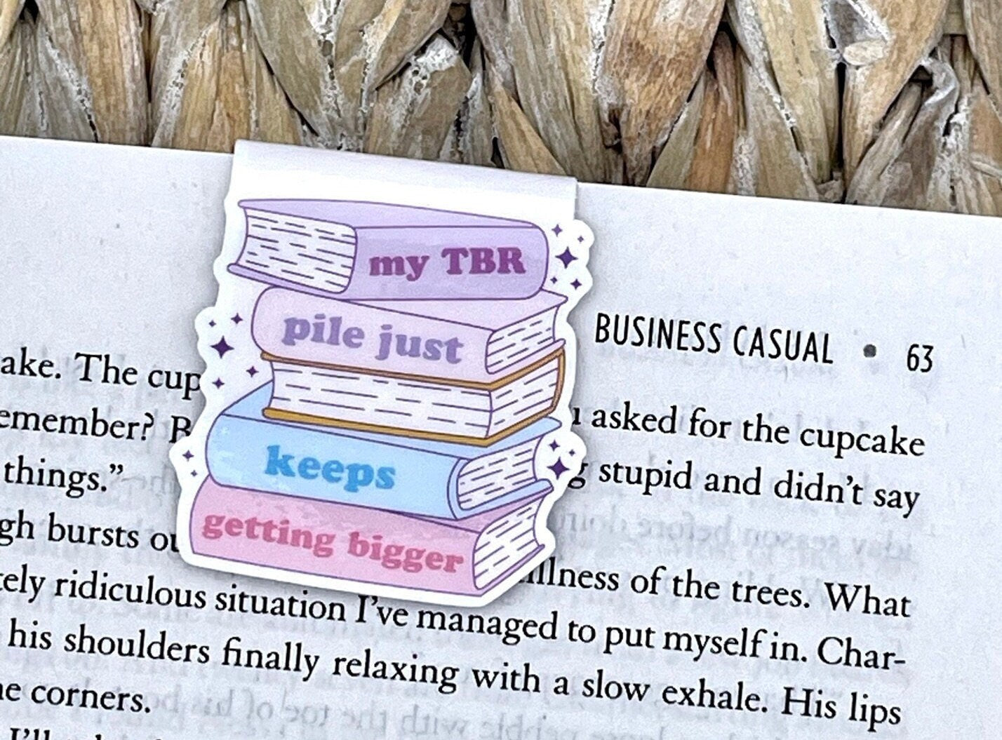 My TBR Pile Just Keeps Getting Bigger Magnetic Bookmark