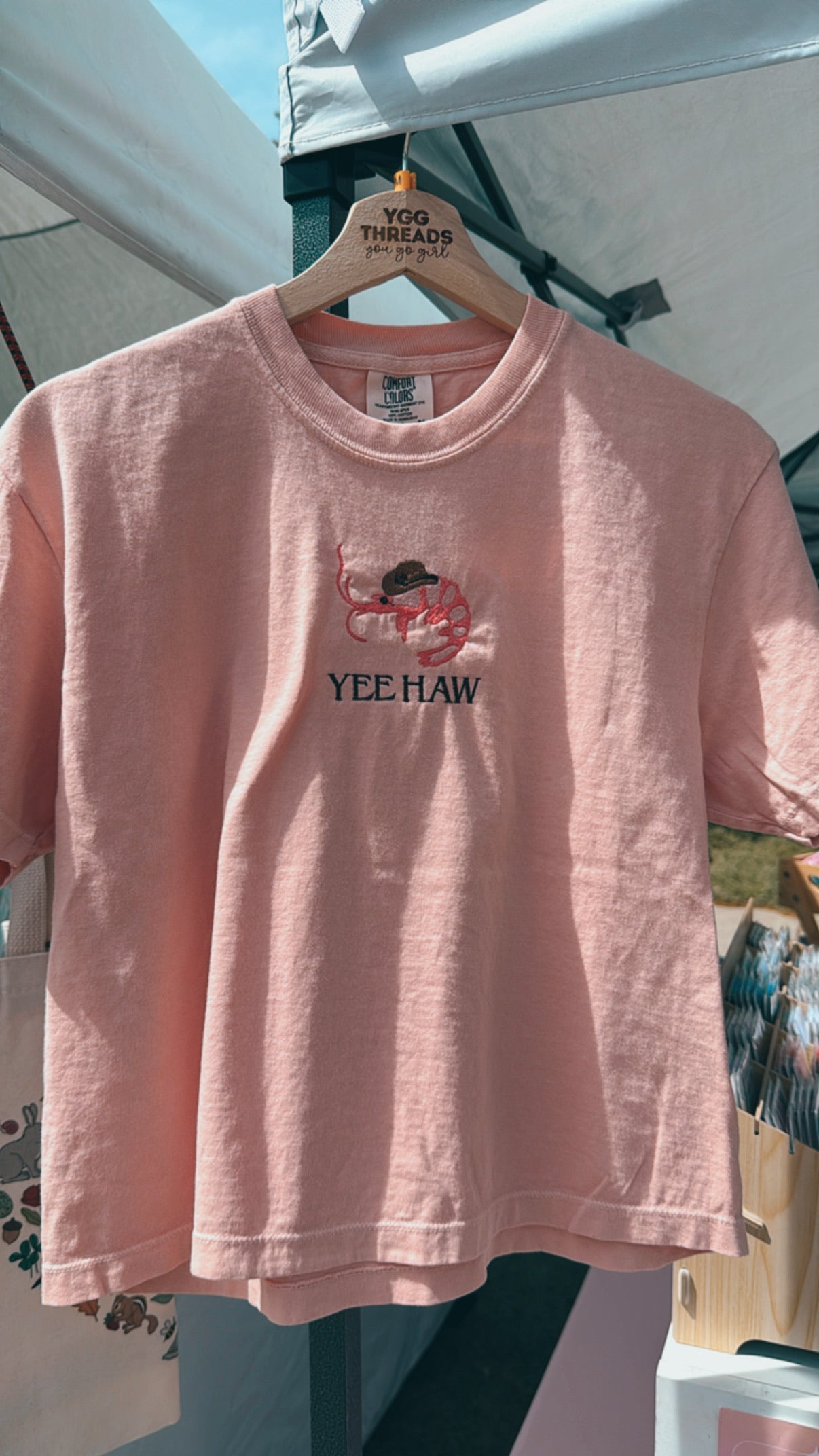 Yeehaw Shrimp Crop Tee