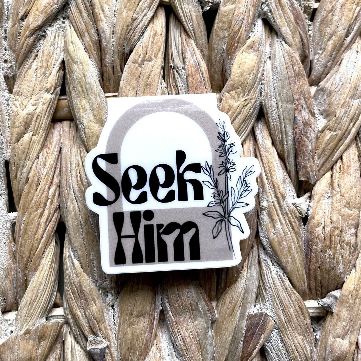 Seek Him Hyssop Flower Magnetic Bookmark