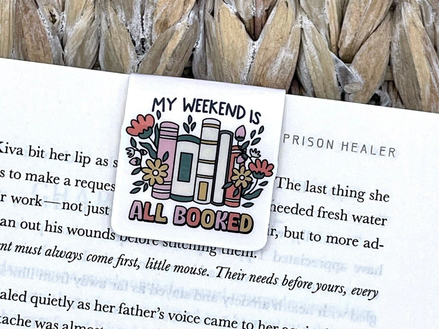 My Weekend Is All Booked Magnetic Bookmark