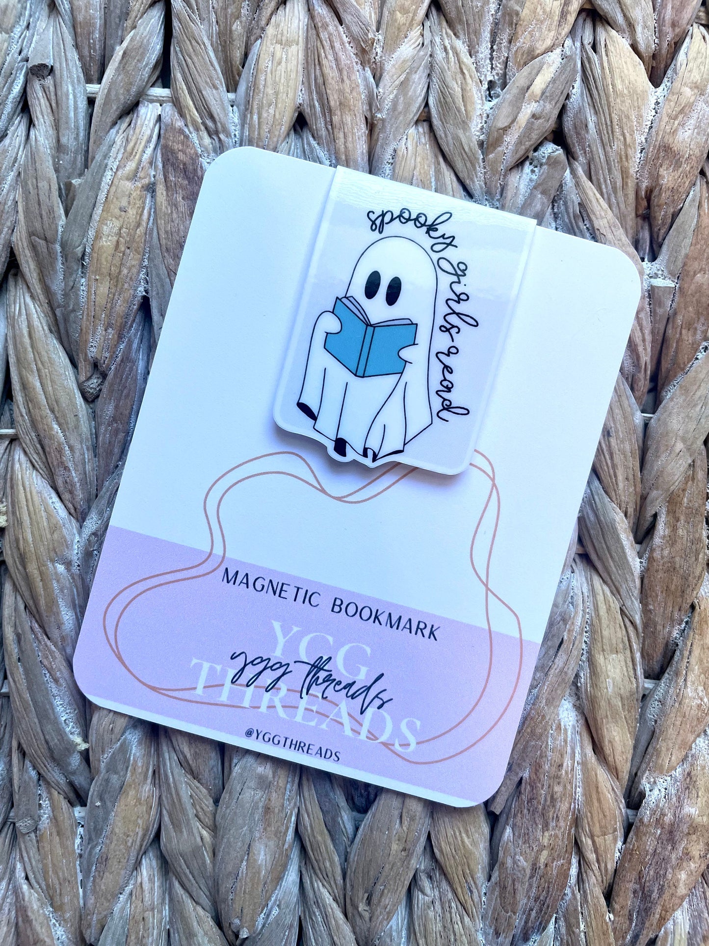 Spooky Girls Read Ghostie Magnetic Bookmark
