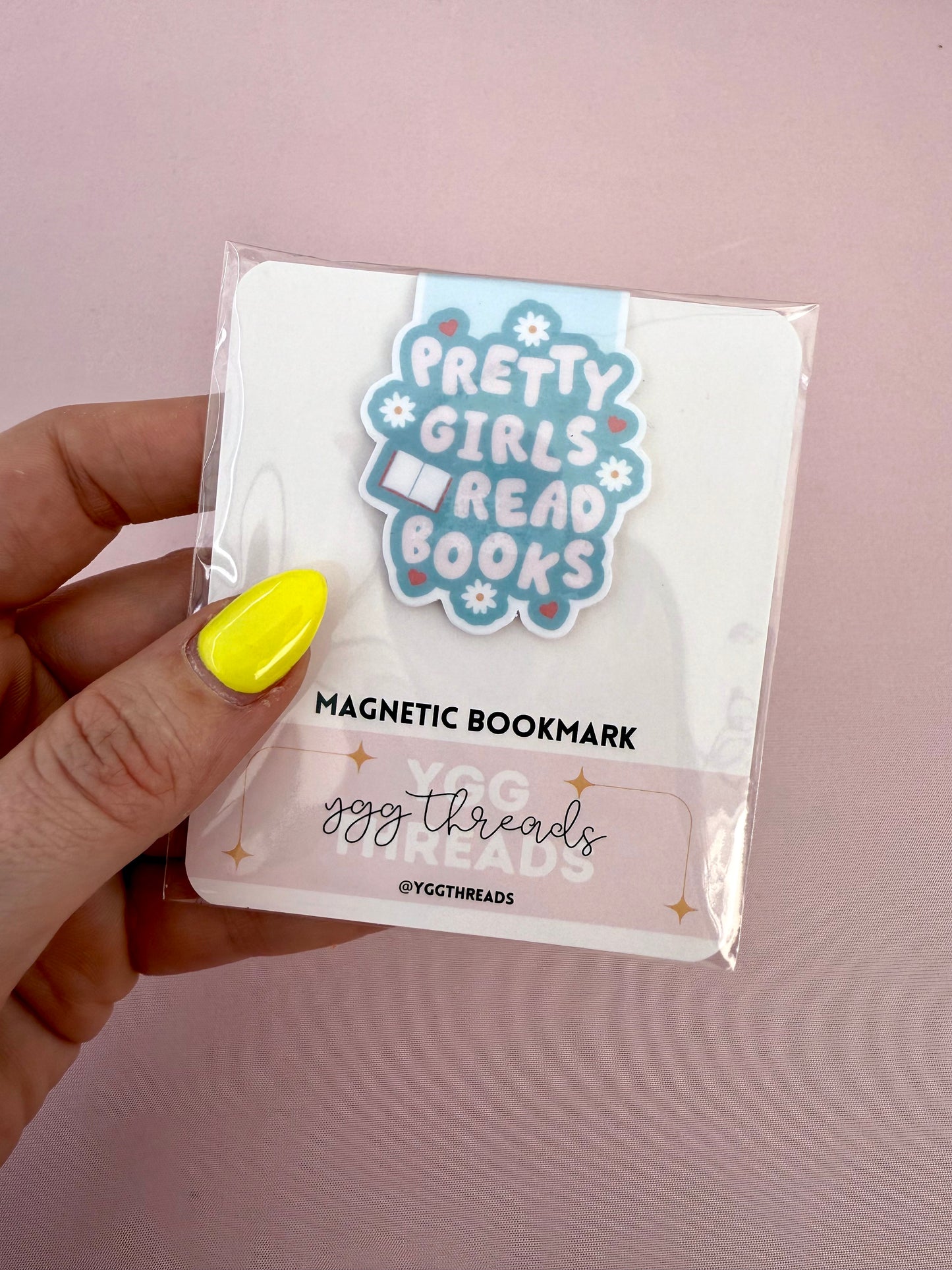 Pretty Girls Read Books Magnetic Bookmark
