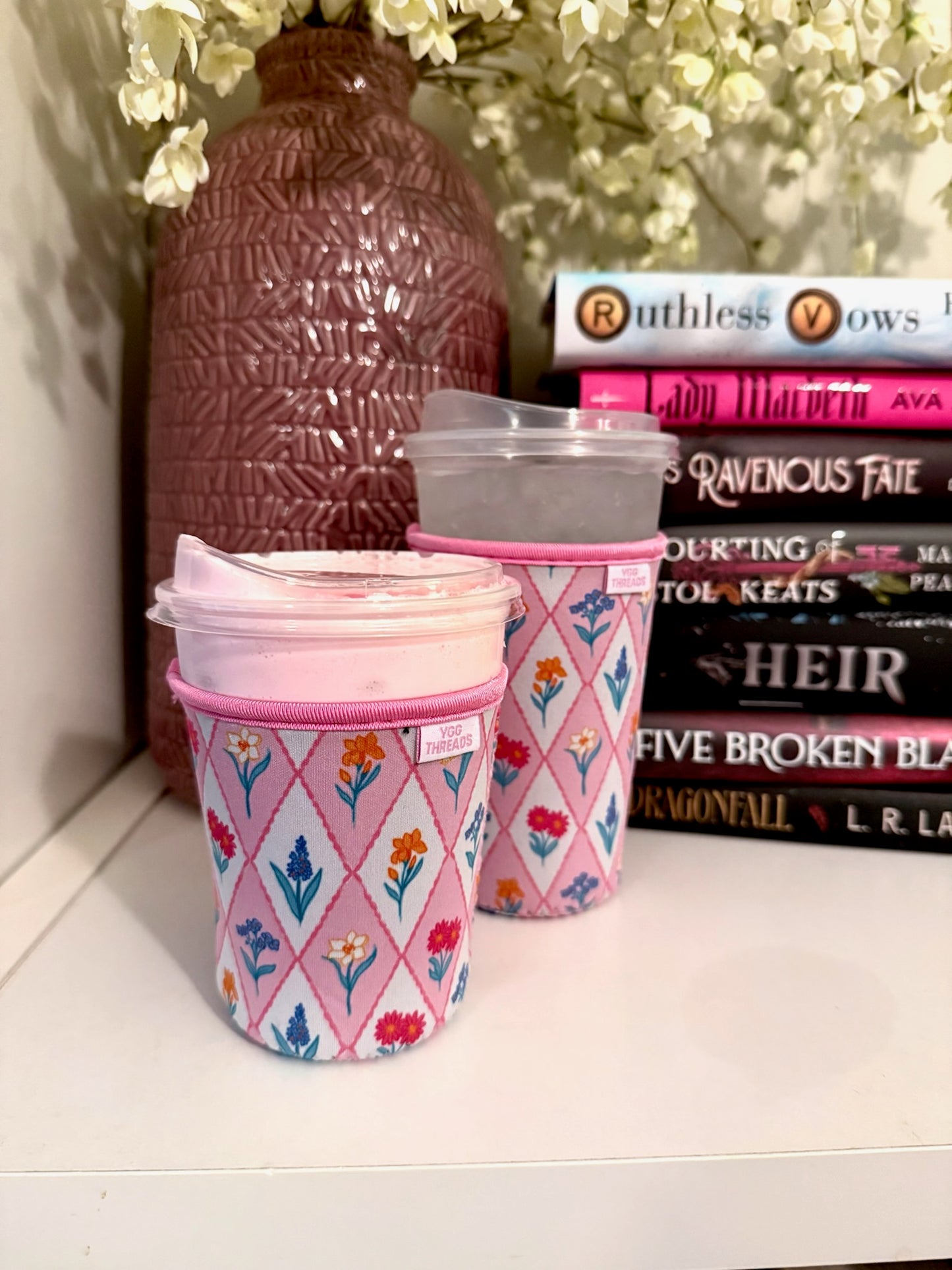 Wildflower Diamond Quilt Drink Sleeve