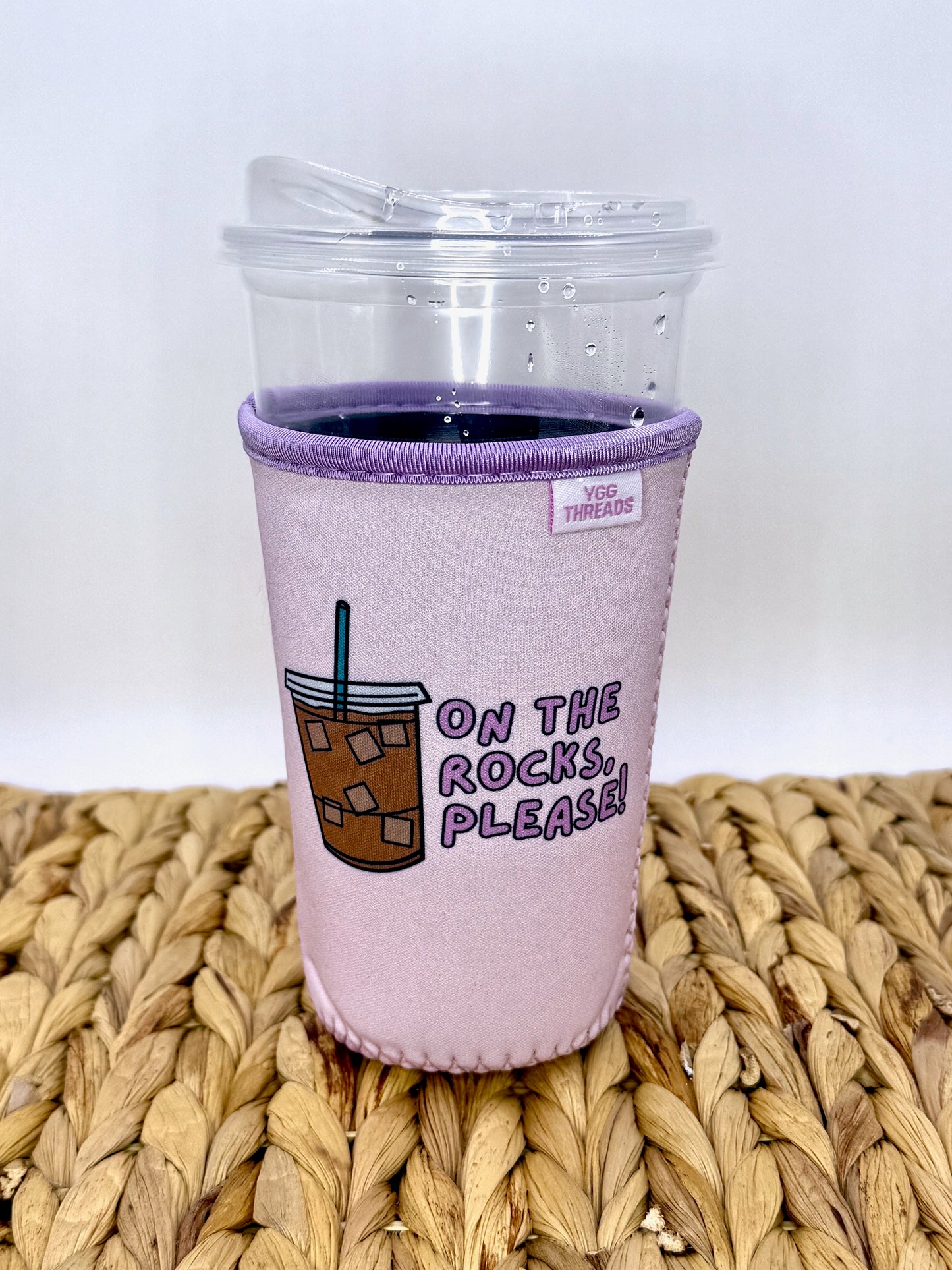 Purple On The Rocks Please Drink Sleeve