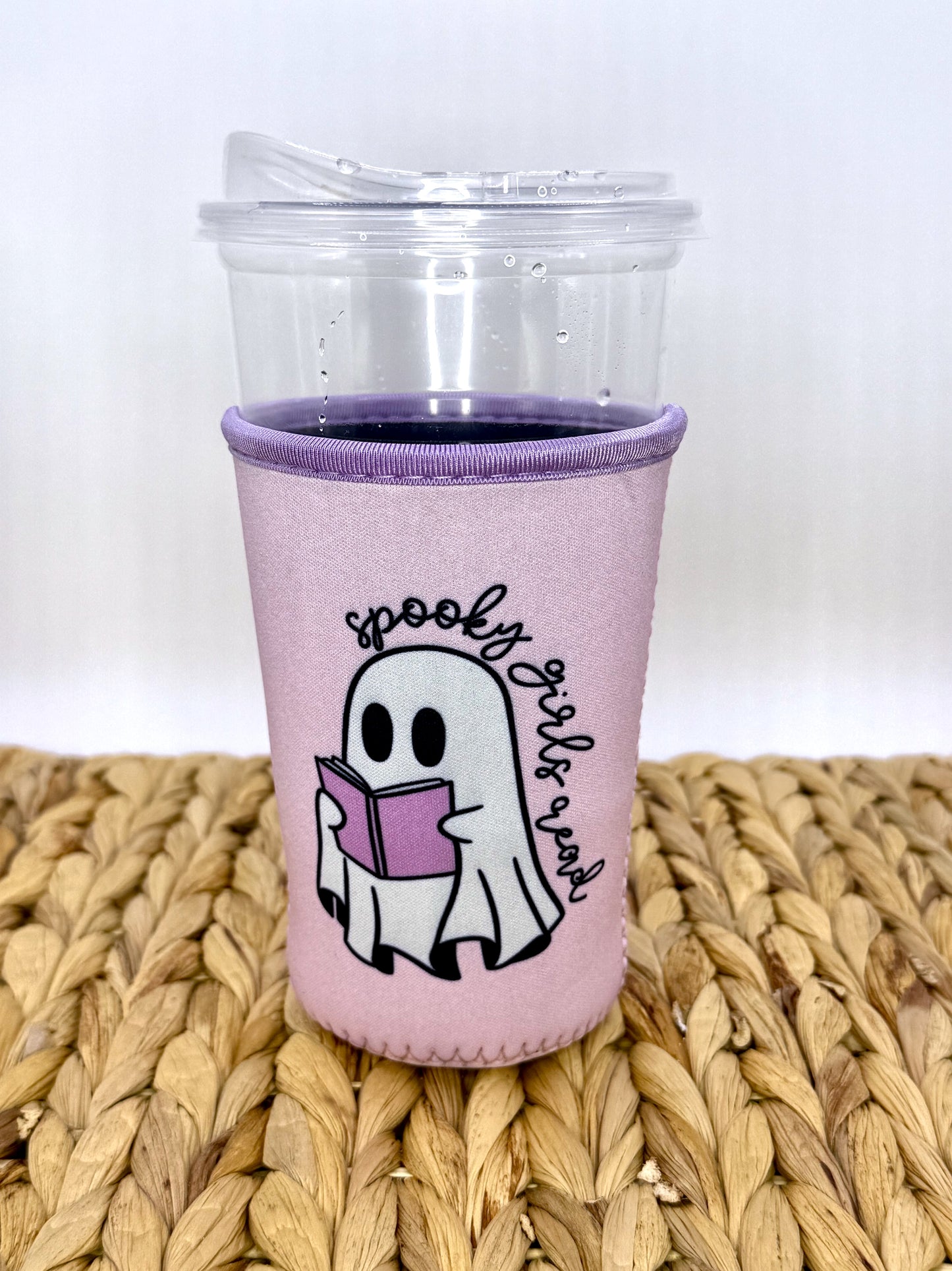 Spooky Girls Read Drink Sleeve