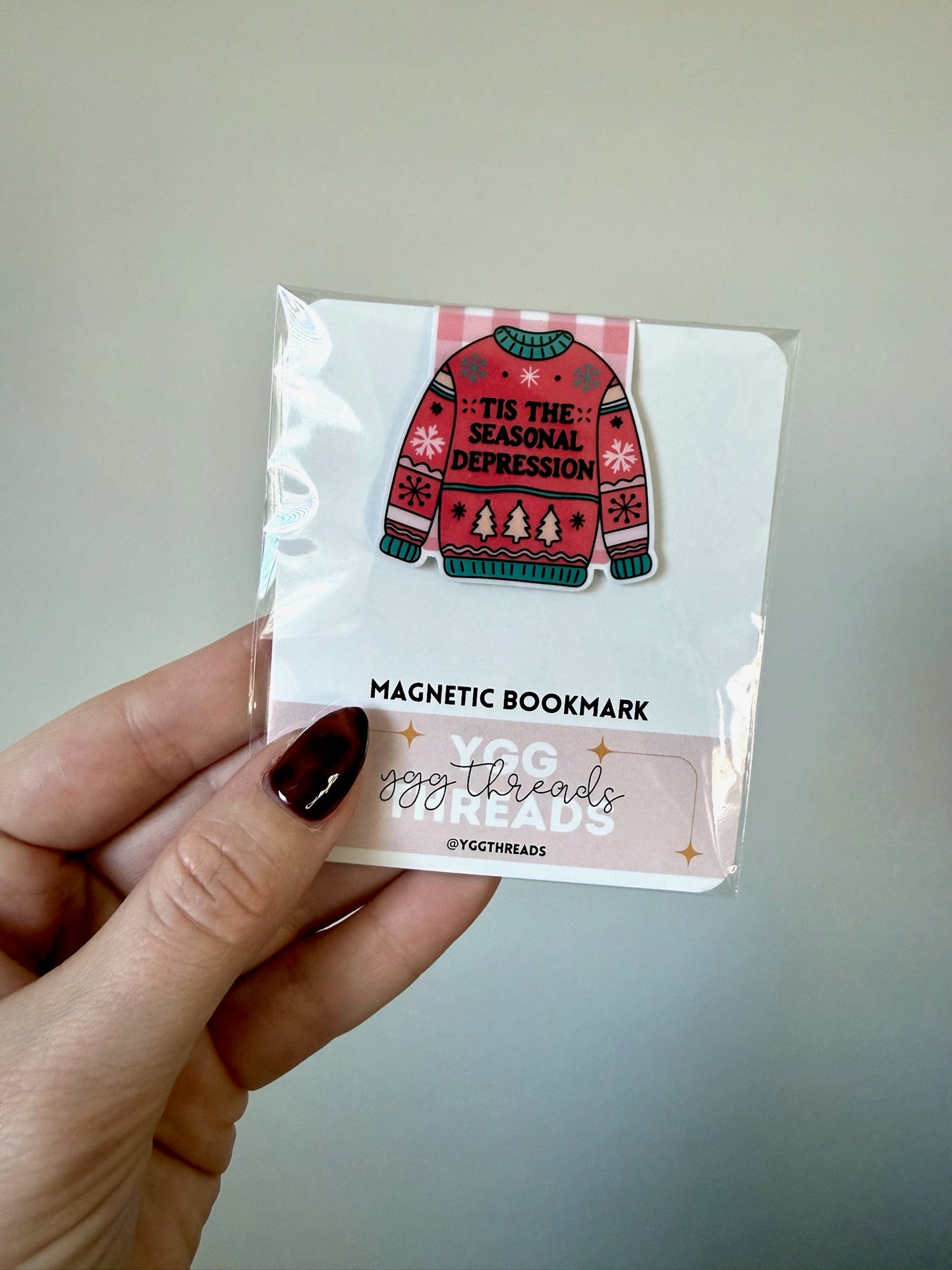 Seasonal Depression Sweater Magnetic Bookmark