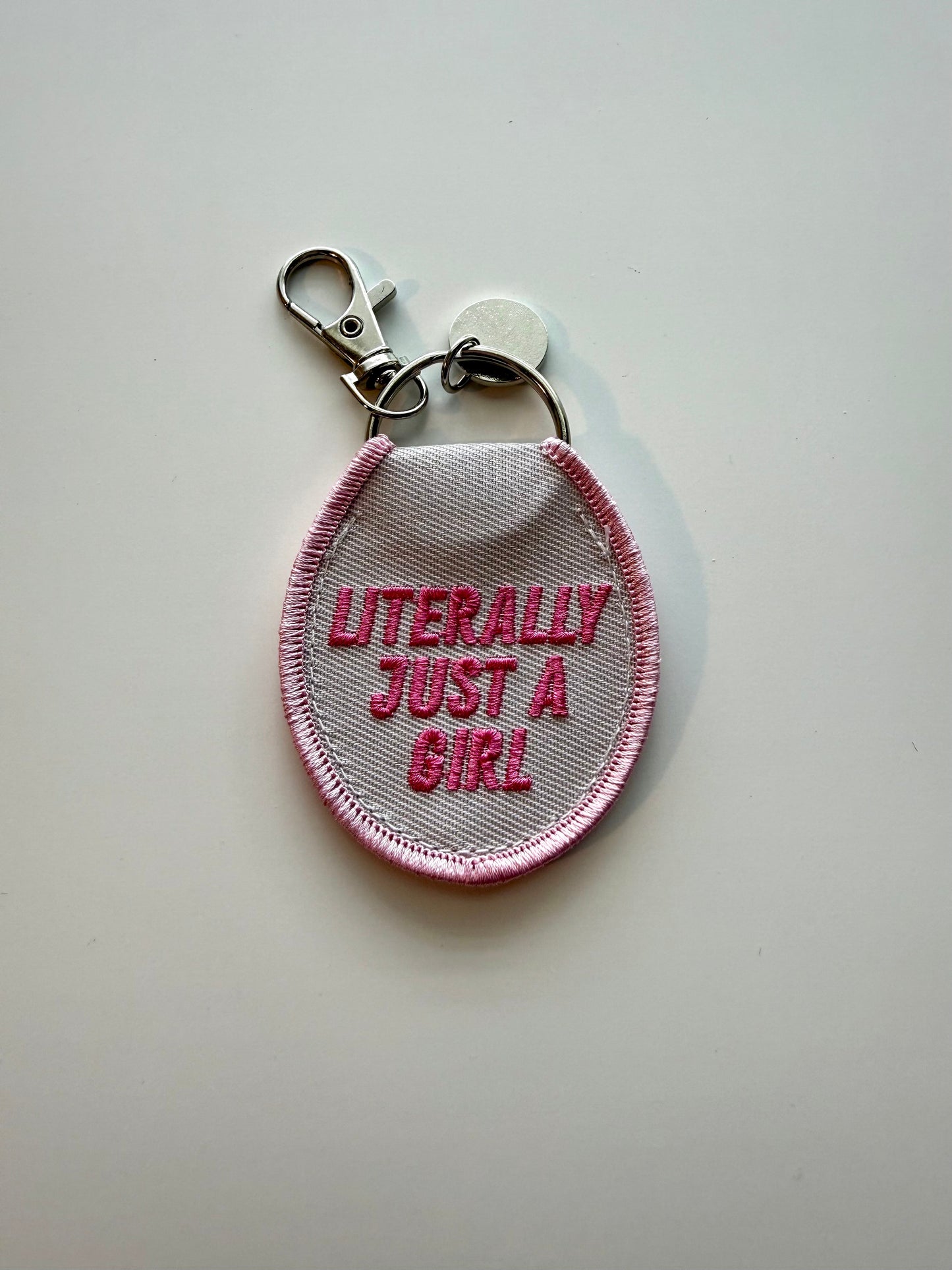 Literally Just a Girl Keychain/ Bag Charm
