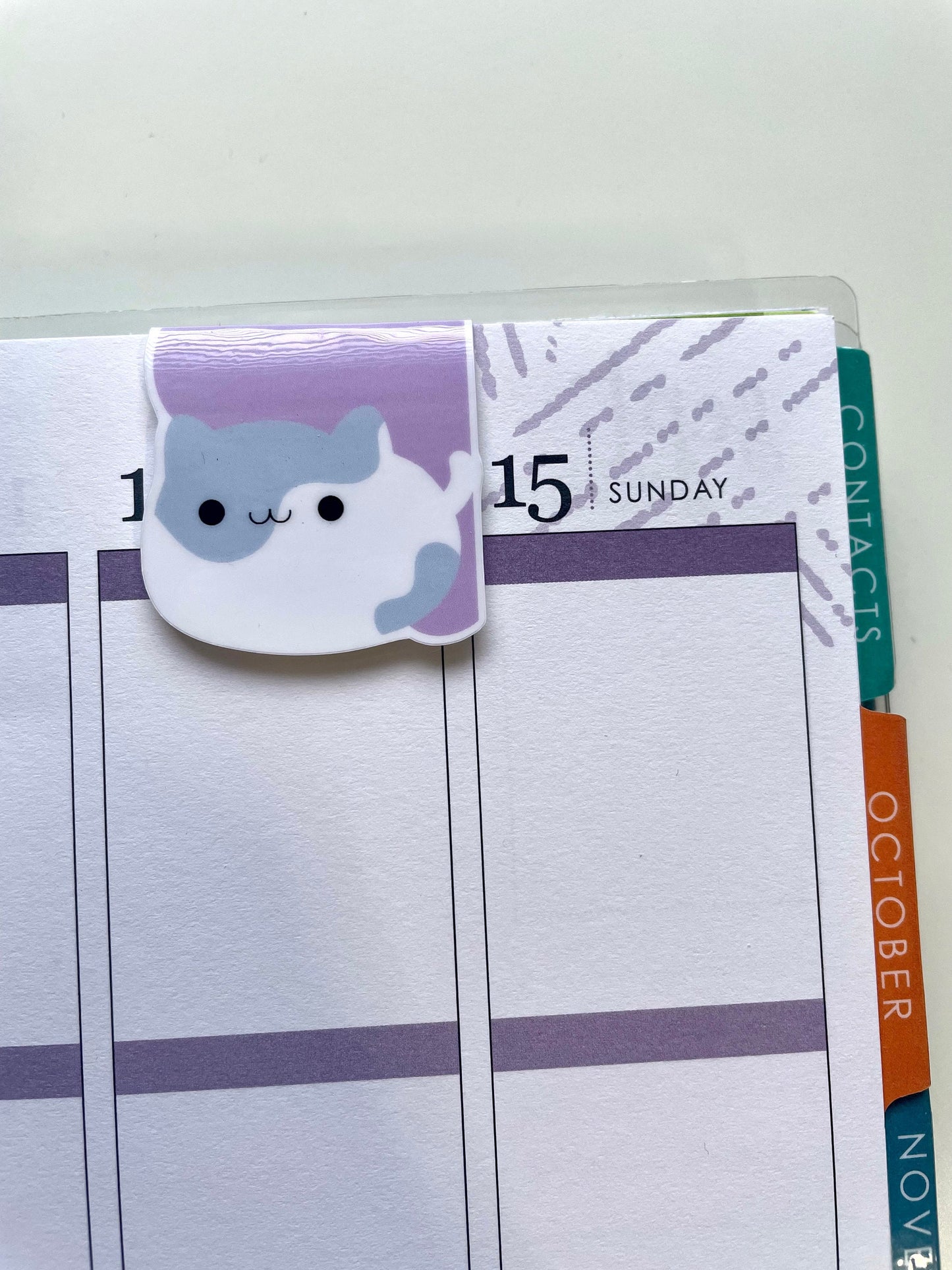 Tubby Cat Magnetic Bookmark