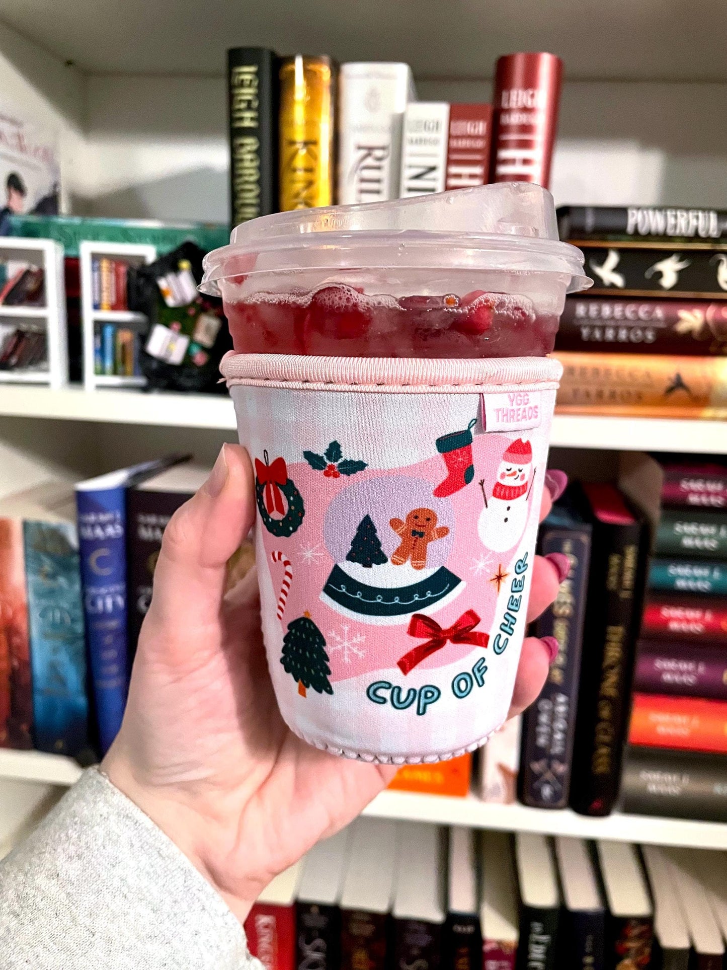 Cup of Cheer Christmas Vibes Drink Sleeve