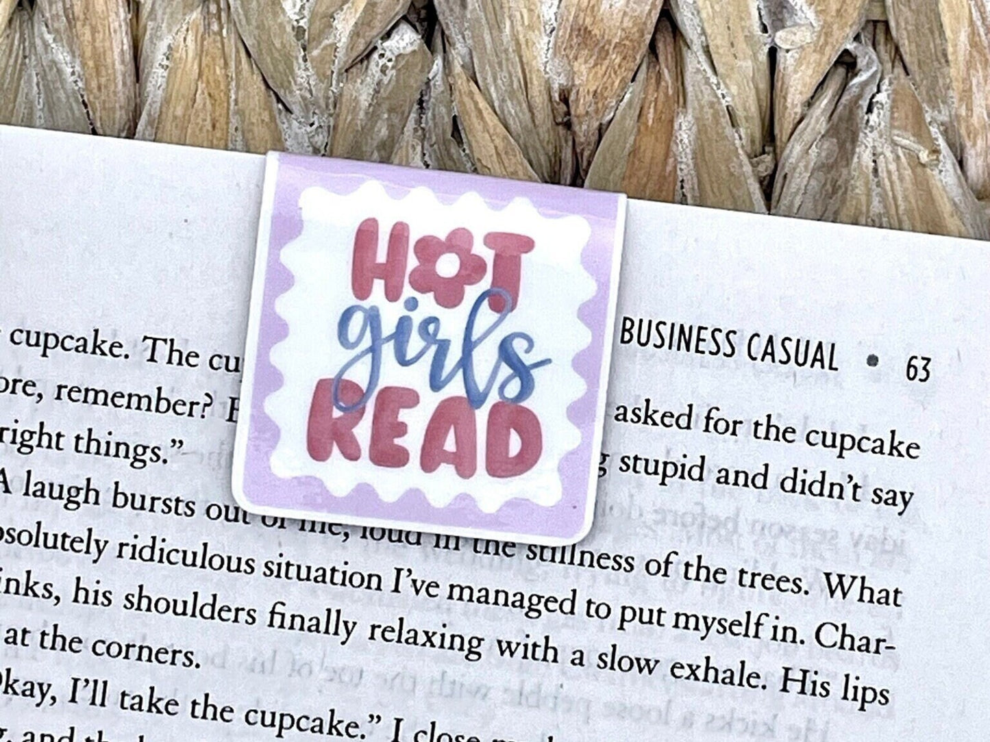 Hot Girls Read Magnetic Bookmark