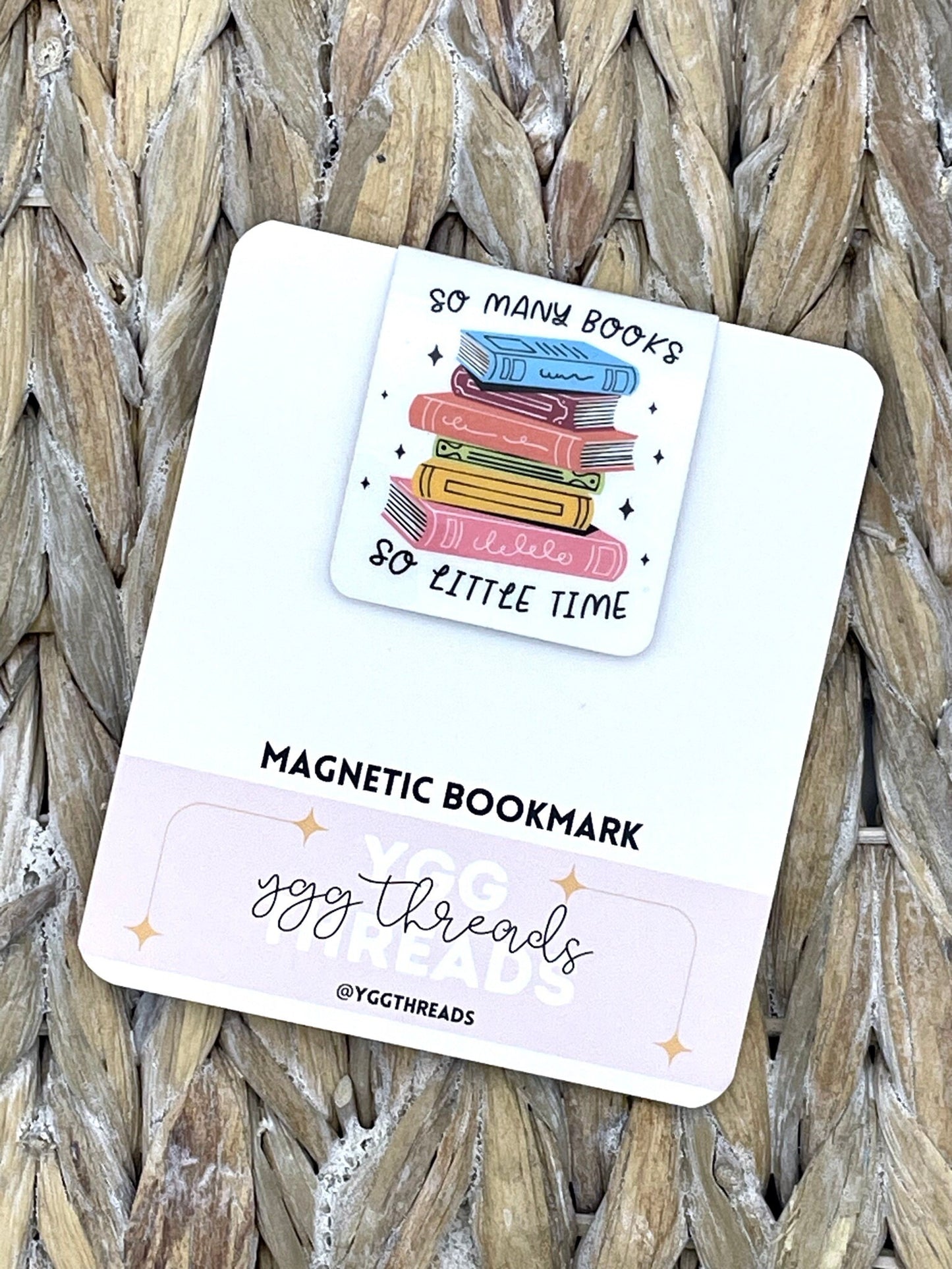 So Many Books, So Little Time Magnetic Bookmark