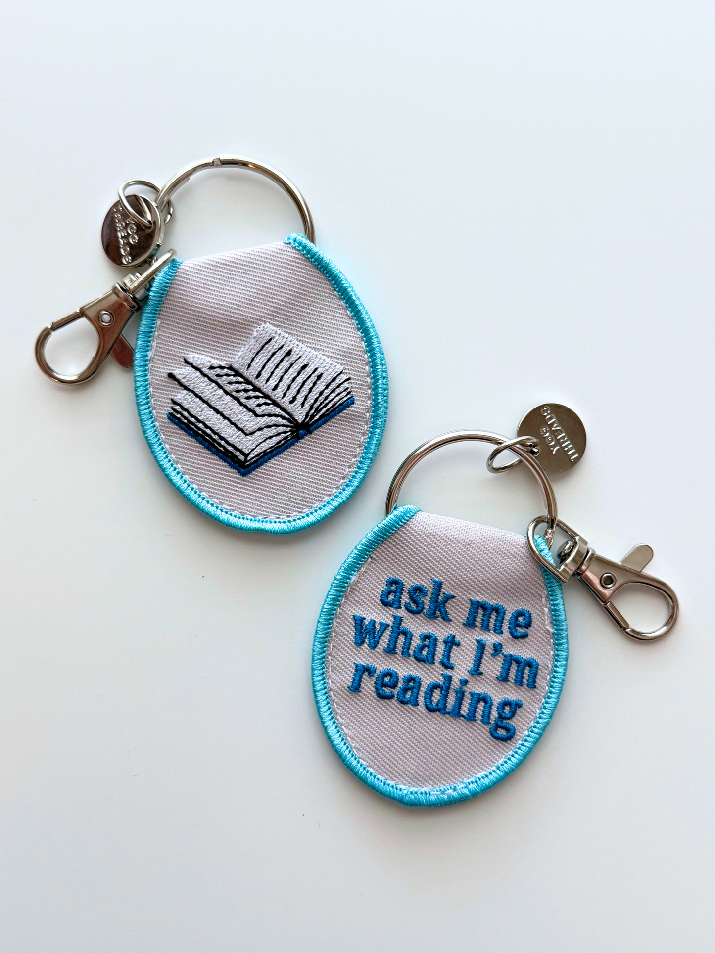 Ask Me What I'm Reading Keychain/ Bag Charm