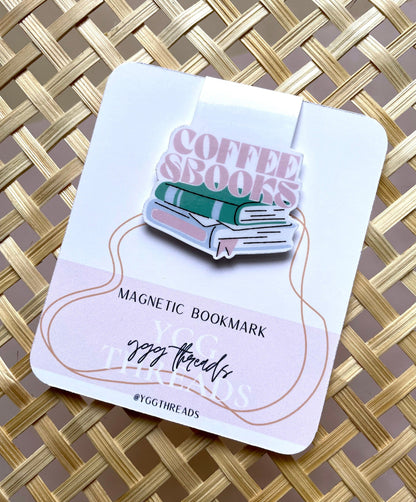 Coffee & Books Magnetic Bookmark