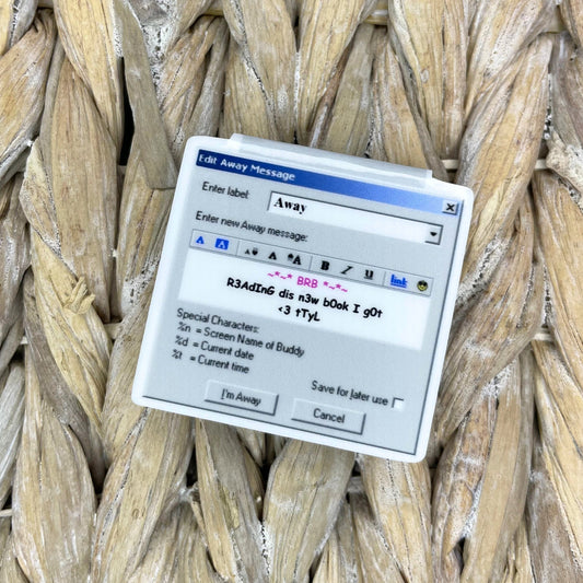 AIM Away Message Magnetic Bookmark