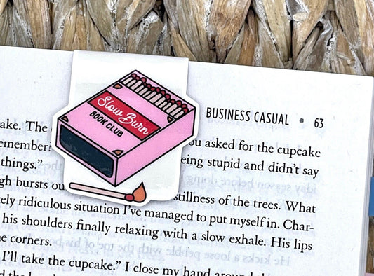 Slow Burn Matchbox Magnetic Bookmark