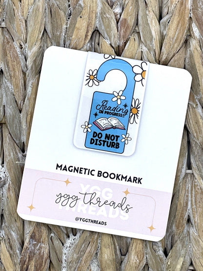 Reading In Progress, Do Not Disturb Magnetic Bookmark