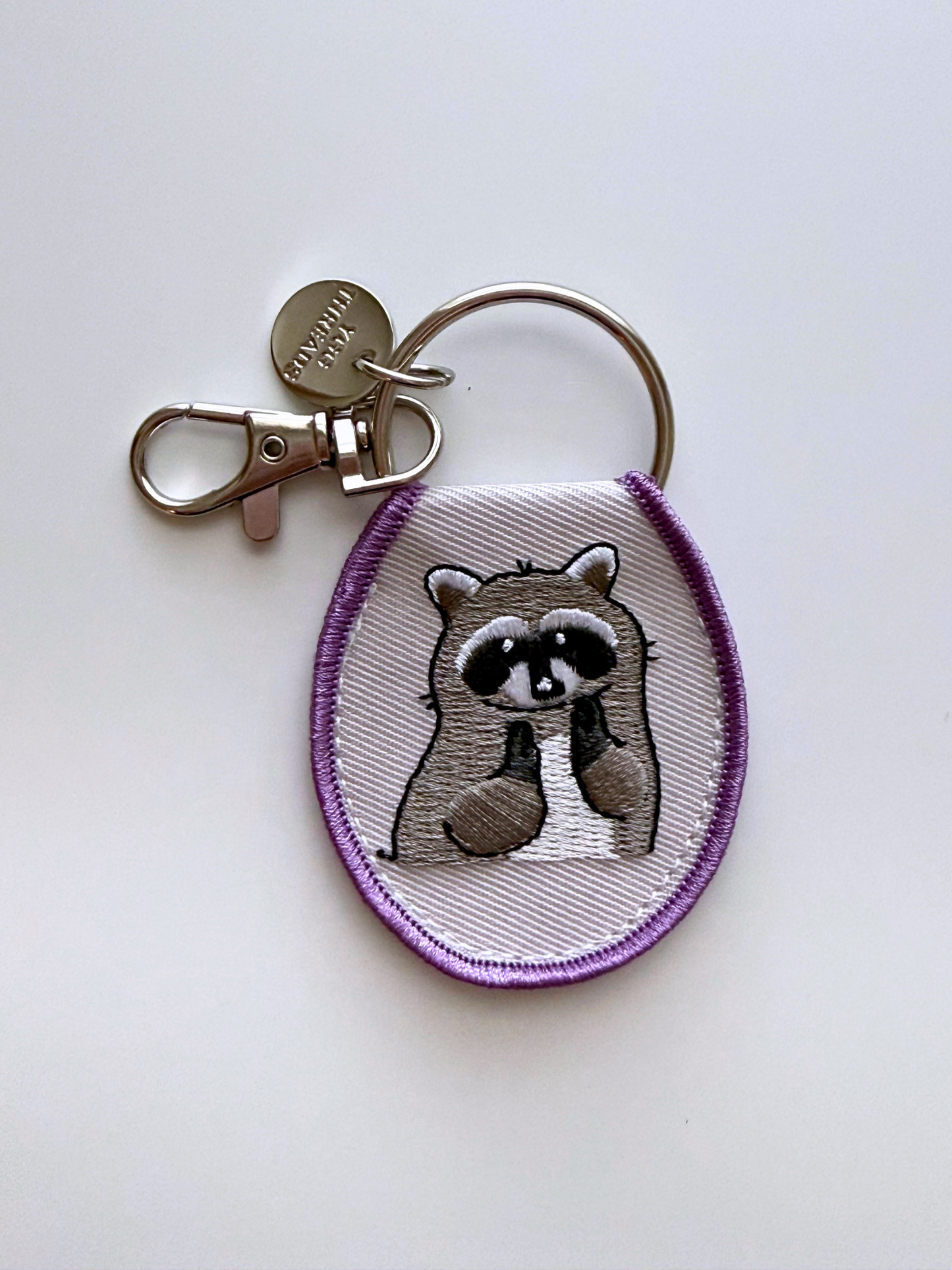 Rabies Free Raccoon Keychain/ Bag Charm