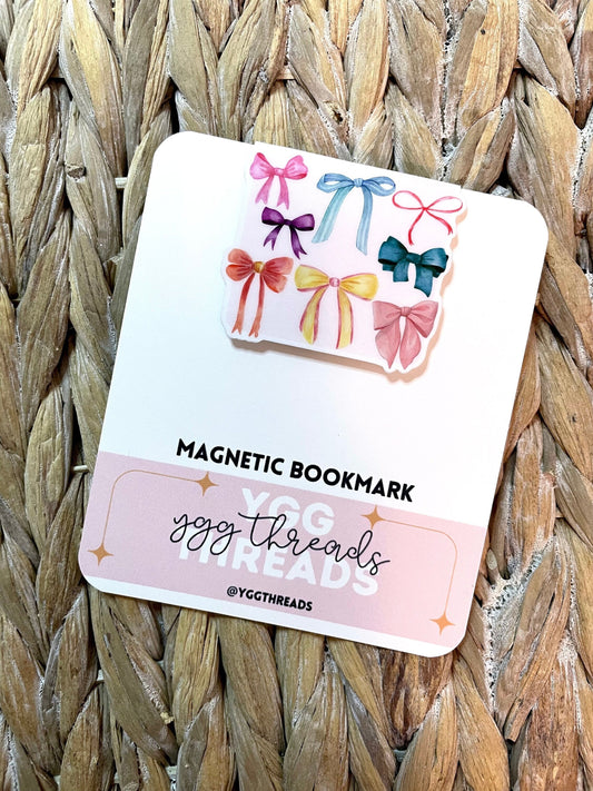 Multi Colored Bows Magnetic Bookmark