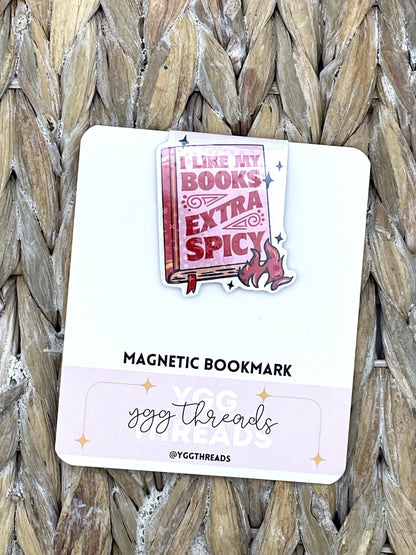 I Like My Books Extra Spicy Magnetic Bookmark