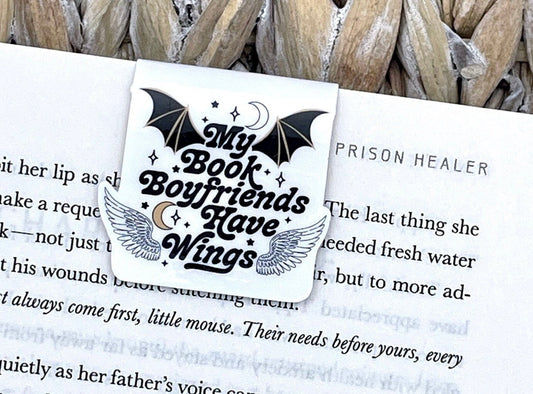 My Book Boyfriends Have Wings Magnetic Bookmark
