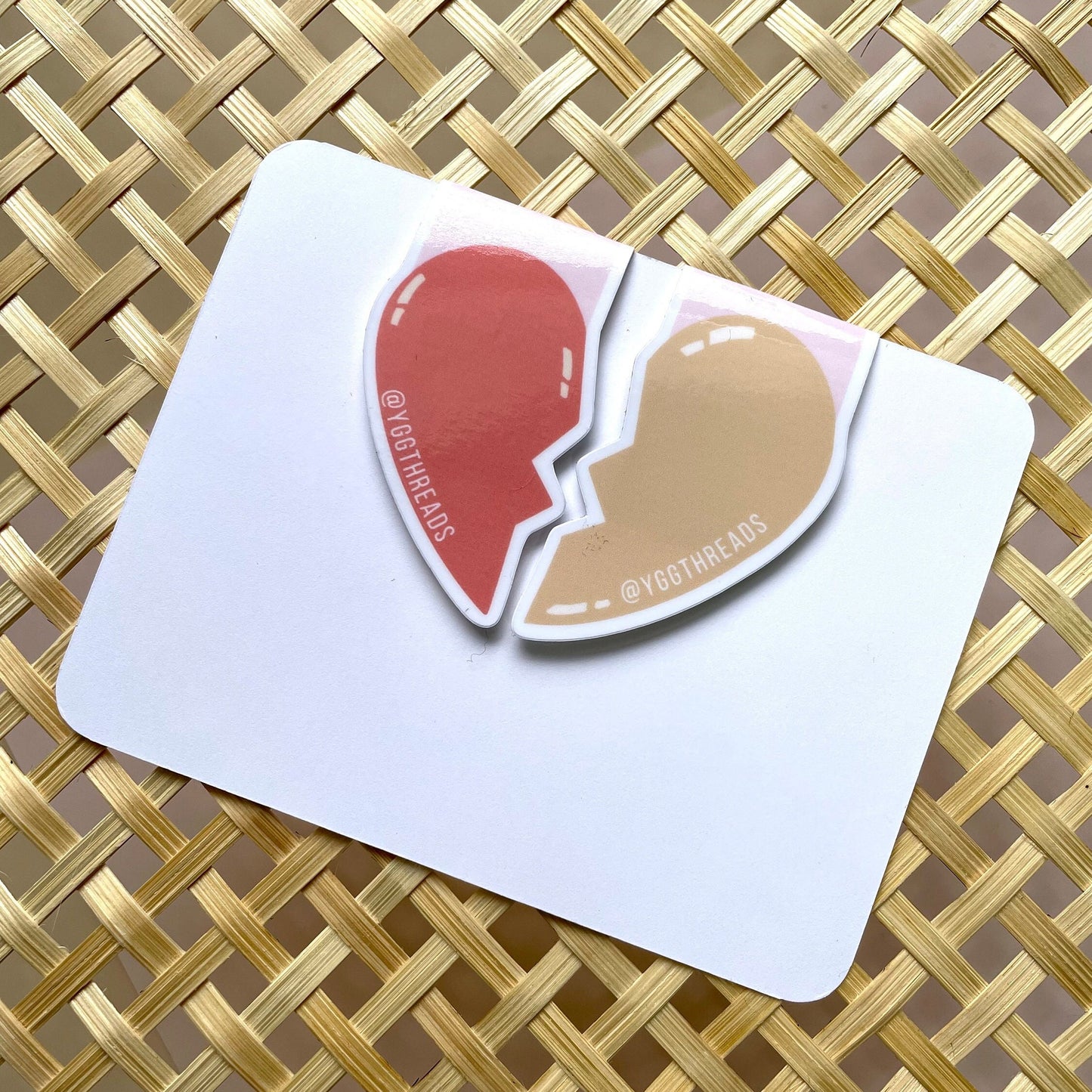 Book Friend Friendship Heart Necklace Magnetic Bookmark