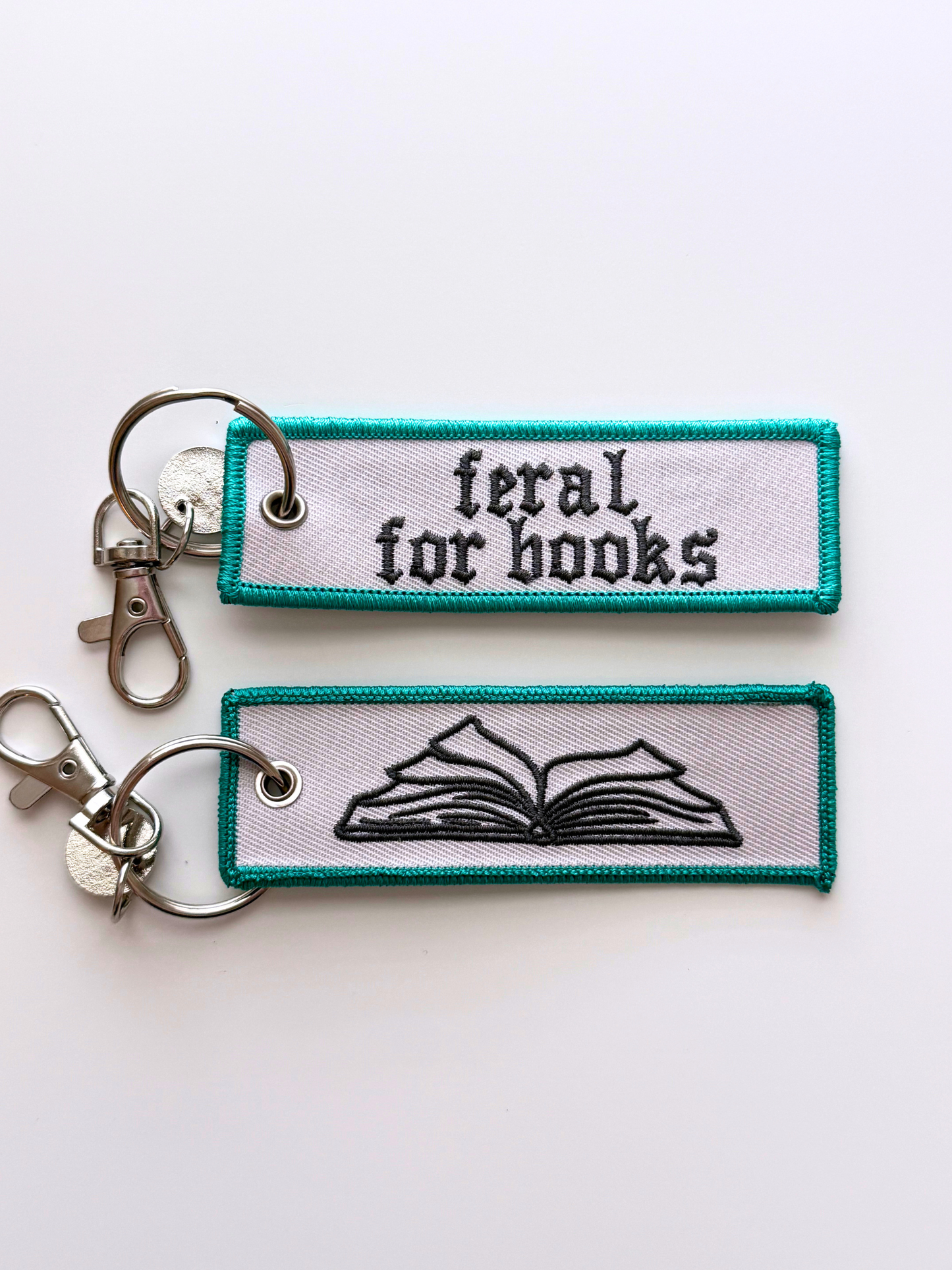 Feral for Books Keychain/ Bag Charm