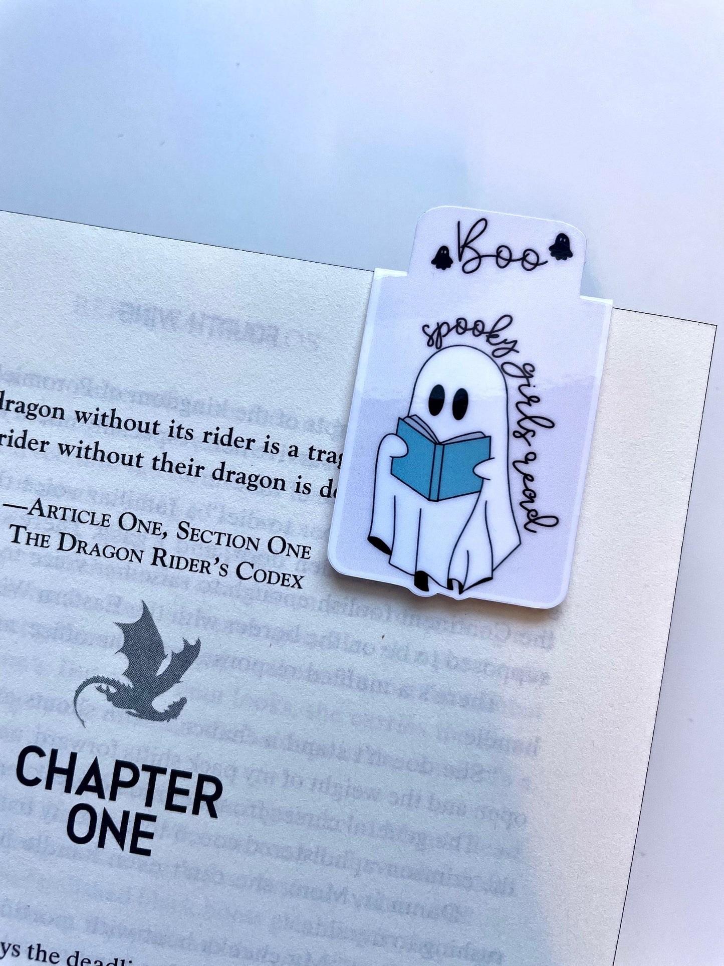 Spooky Girls Read Ghostie Magnetic Bookmark