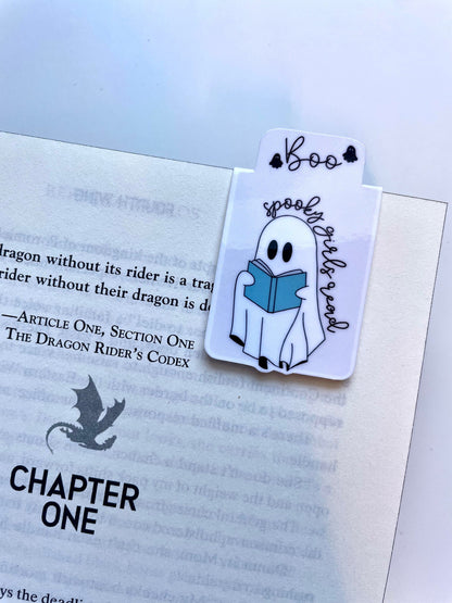 Spooky Girls Read Ghostie Magnetic Bookmark