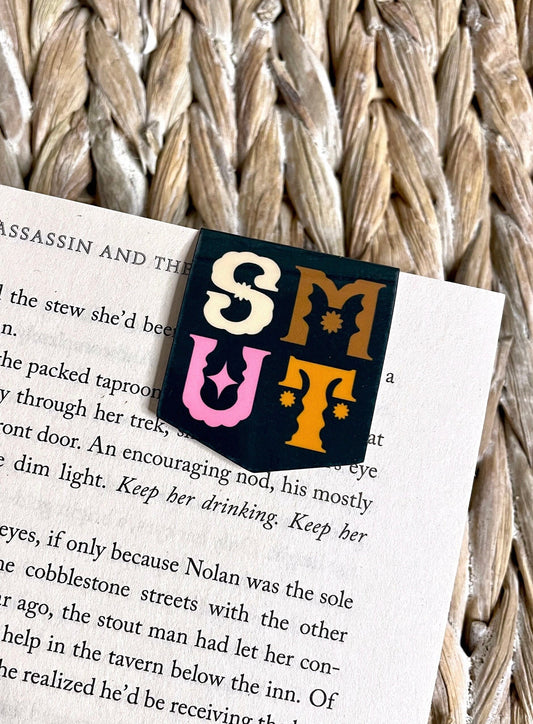 Smut Typography Magnetic Bookmark