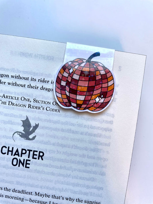 Disco Pumpkin Magnetic Bookmark