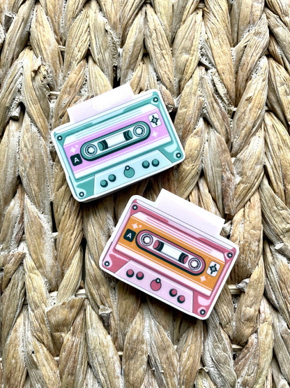 Retro Cassette Mixtape Magnetic Bookmark