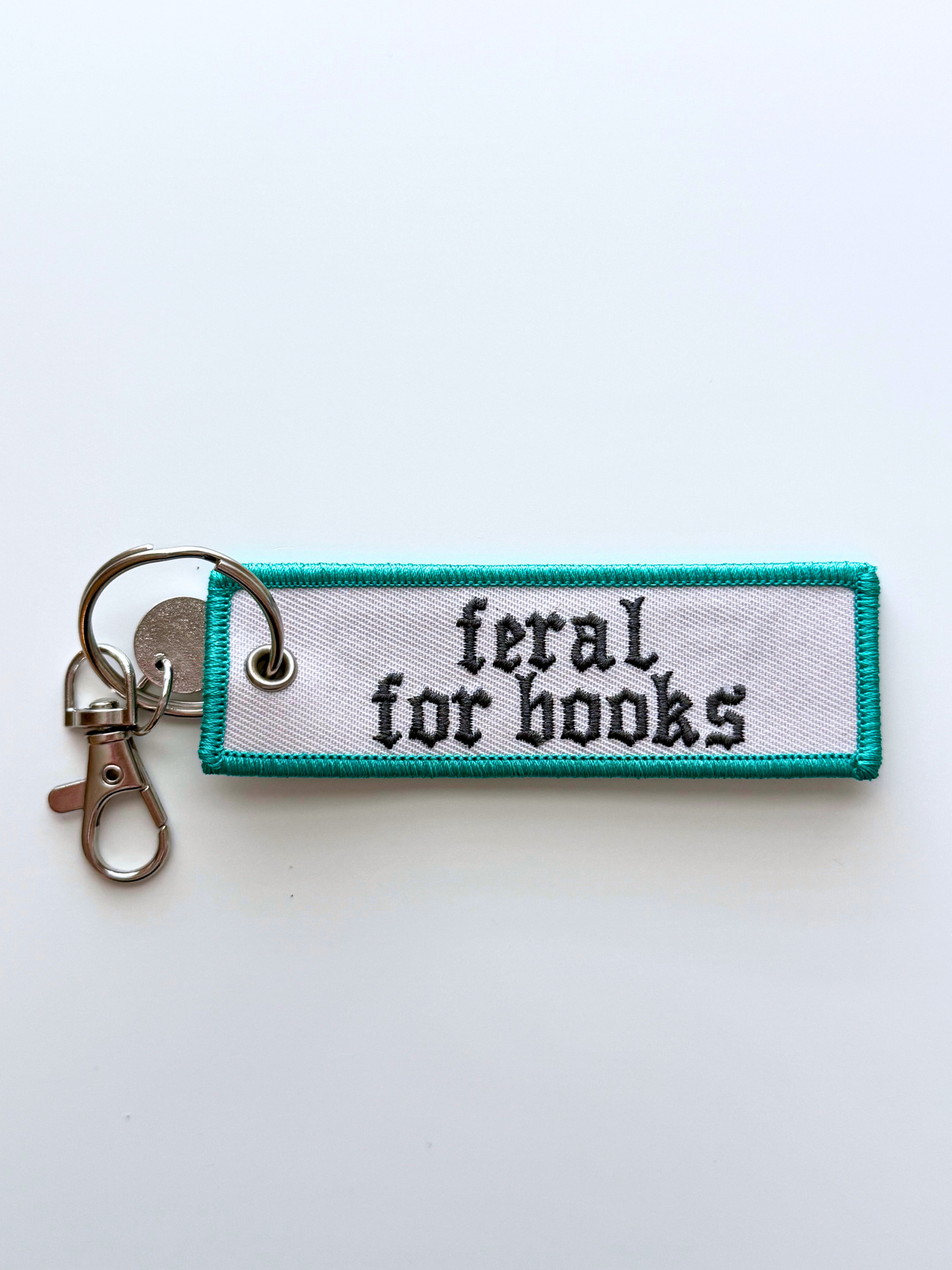 Feral for Books Keychain/ Bag Charm