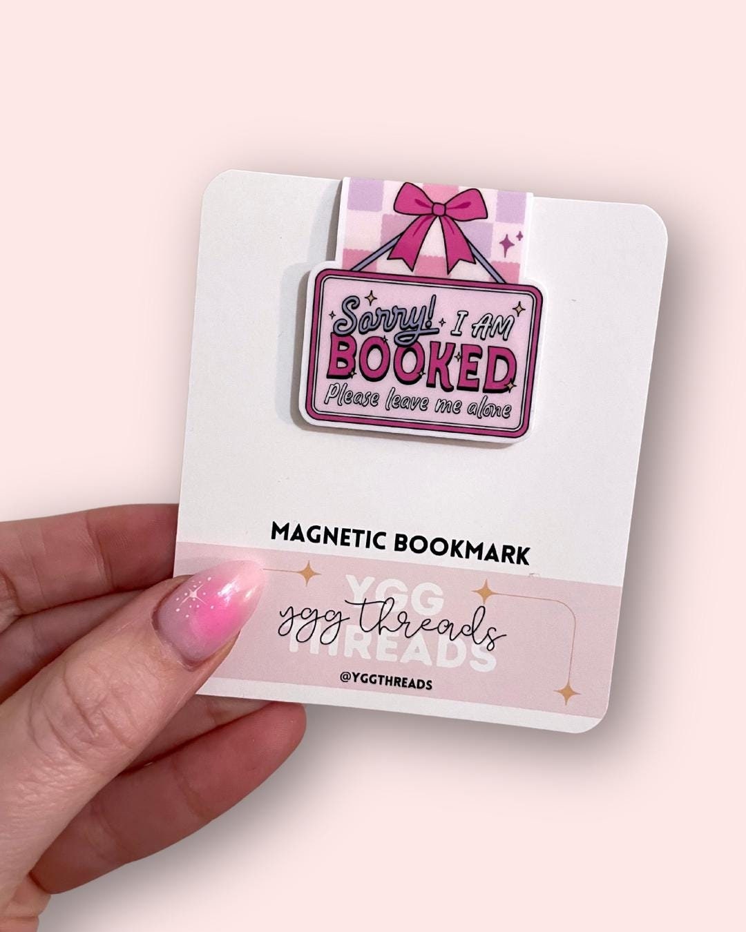 Sorry I'm Booked Magnetic Bookmark